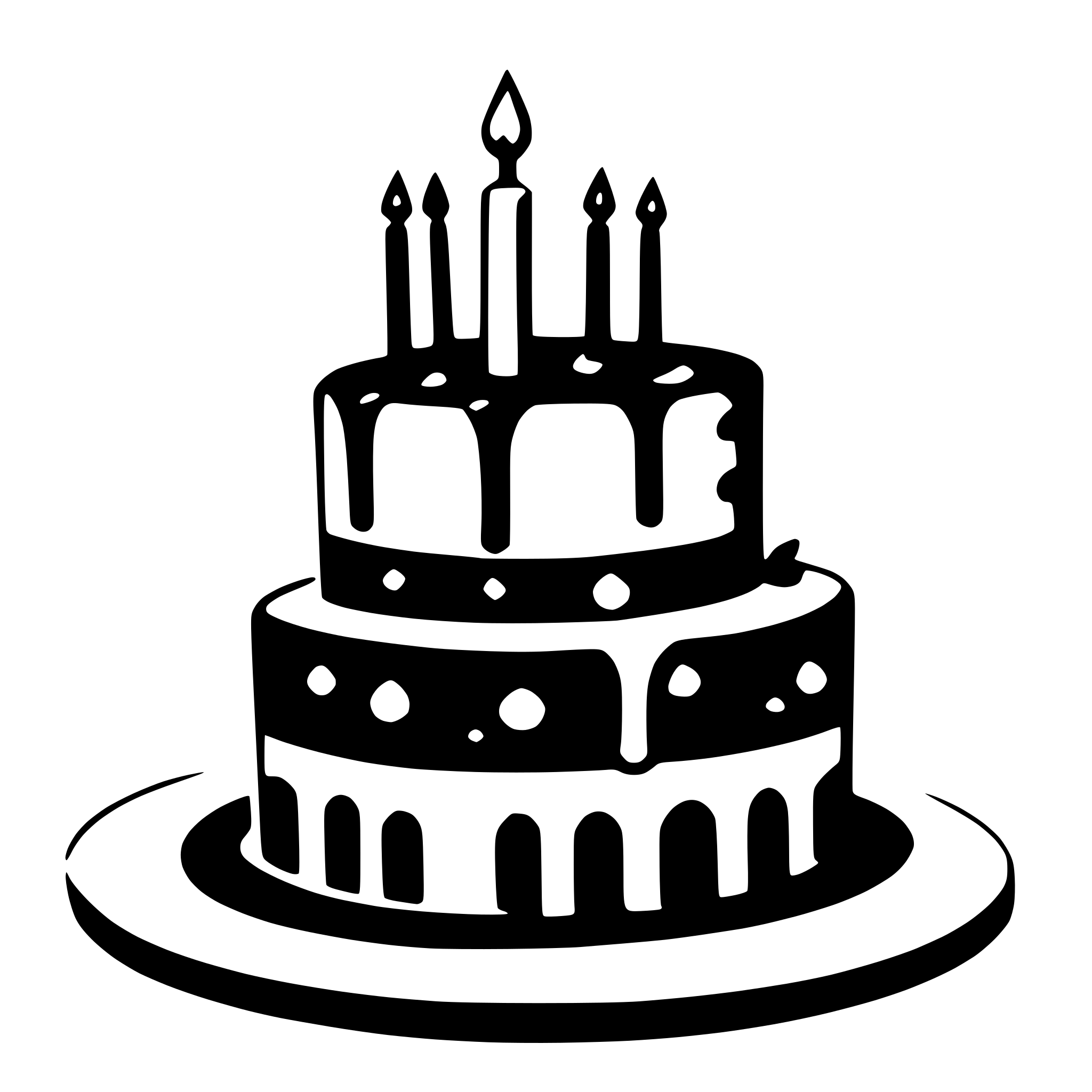 AI-generated SVG of a birthday cake