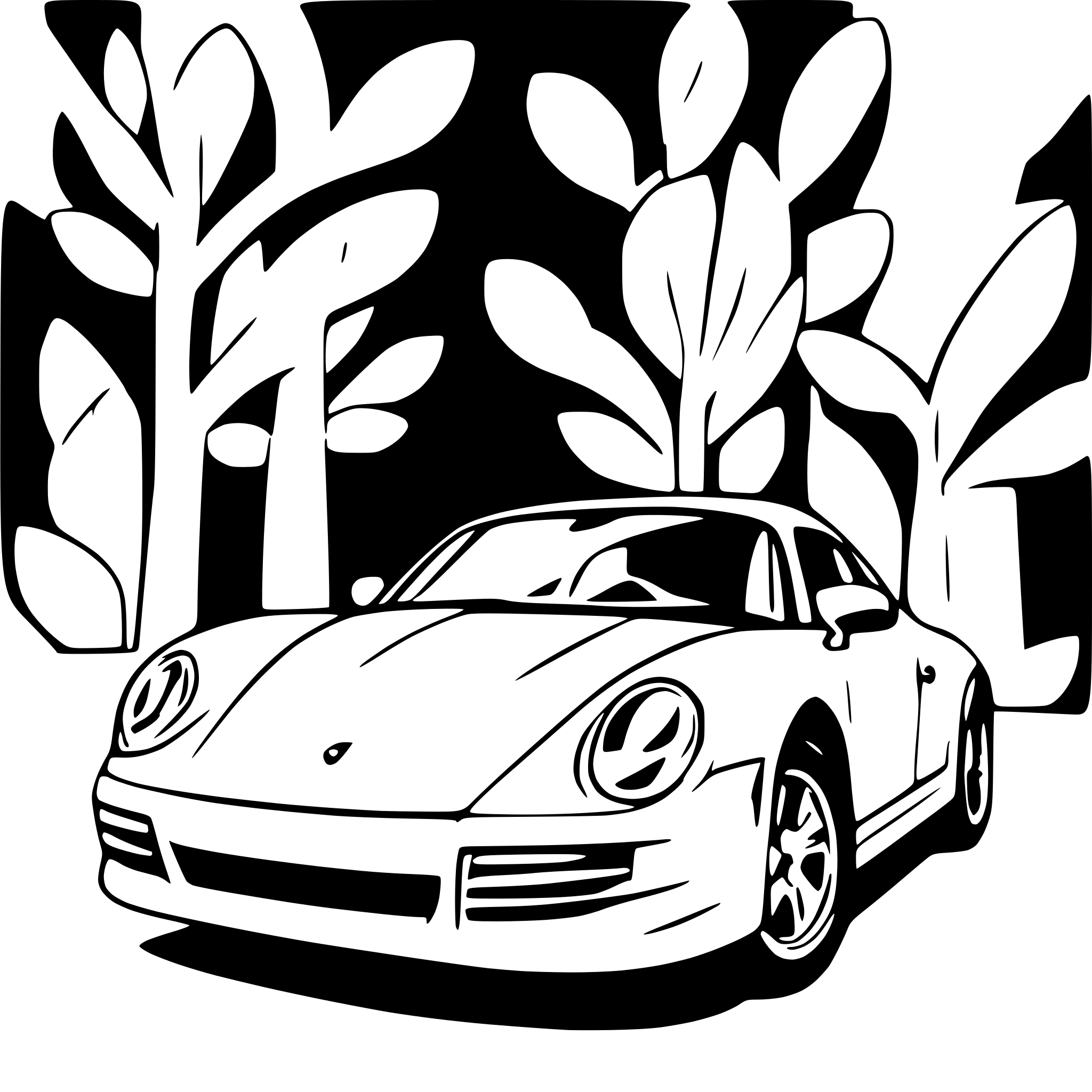 AI-generated SVG of a No Risk No Porsche