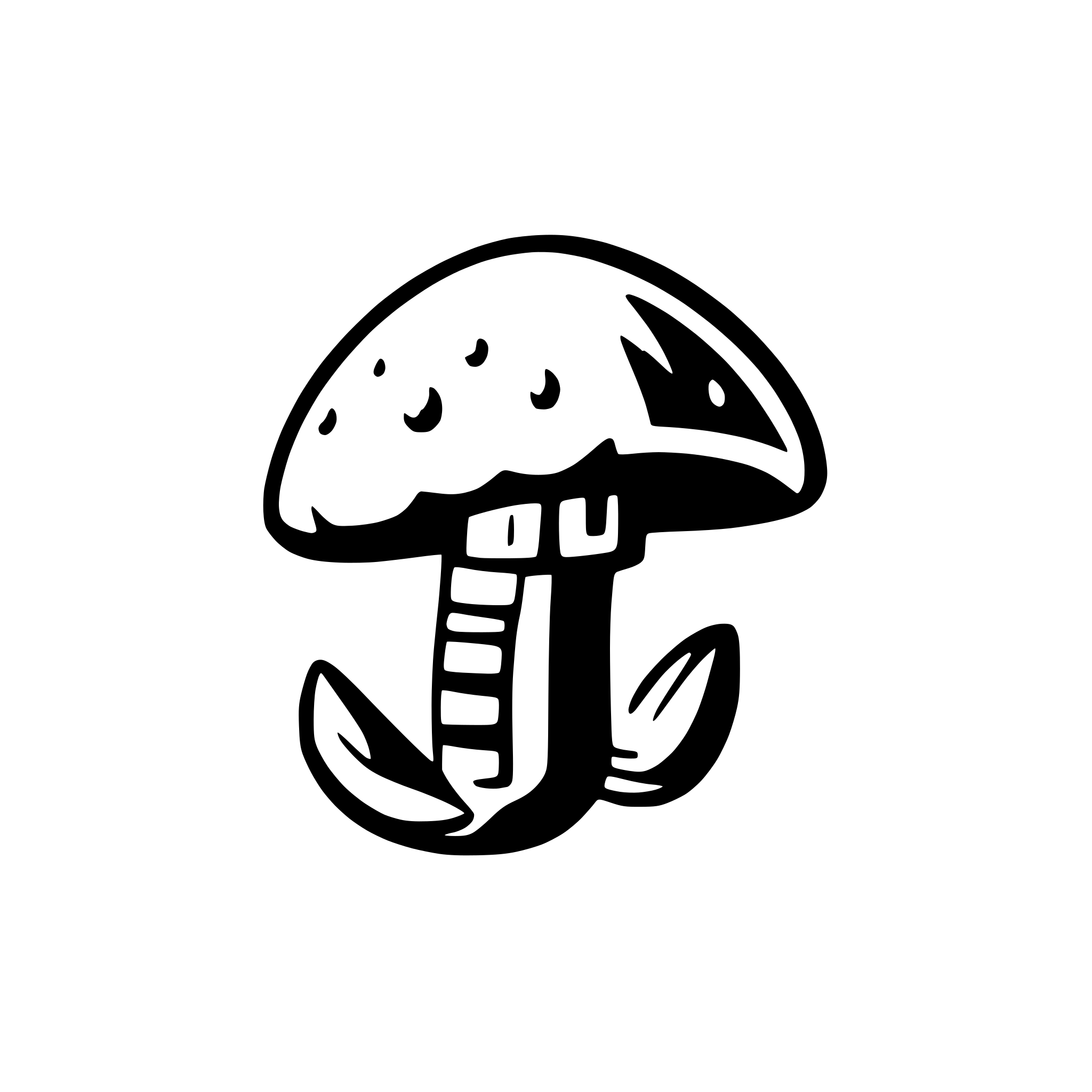 AI-generated SVG of 'lobster as a mushroom'