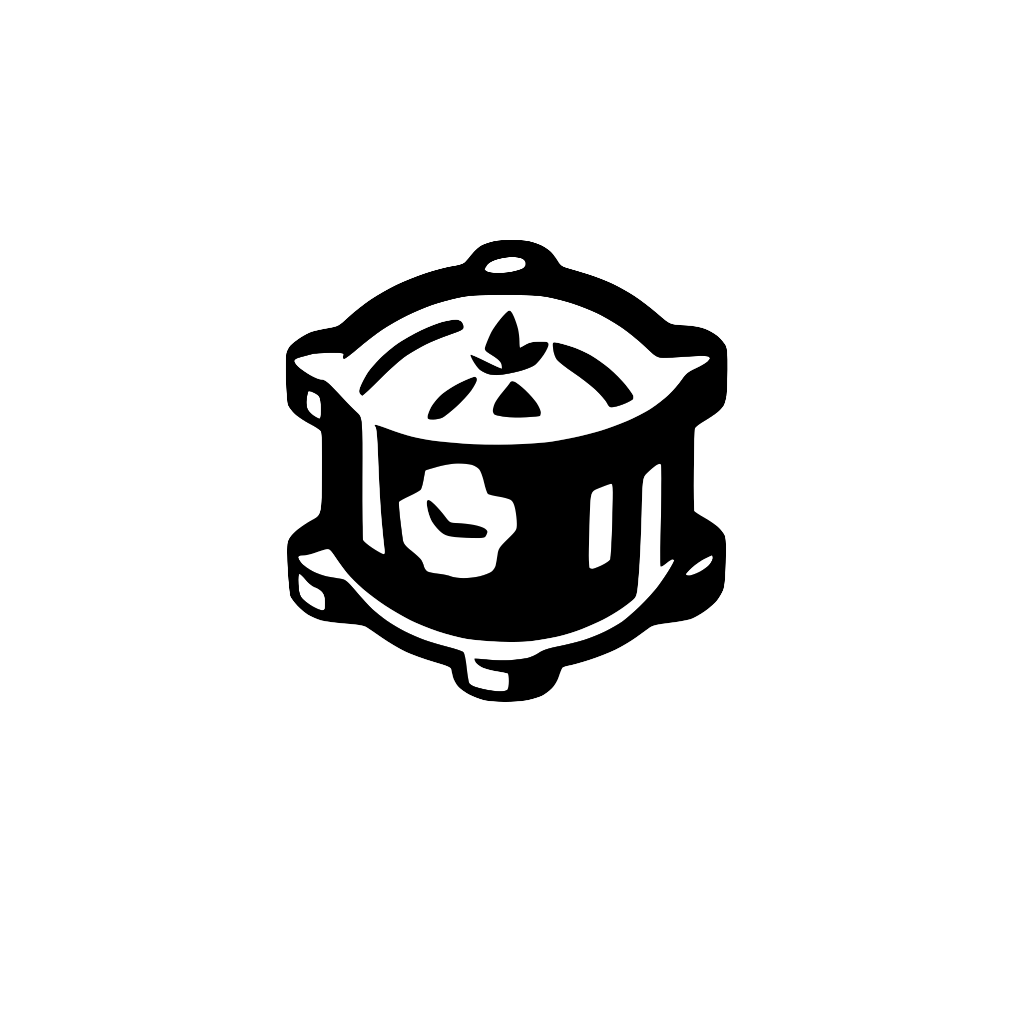 AI-generated SVG of a an icon of kubernetes