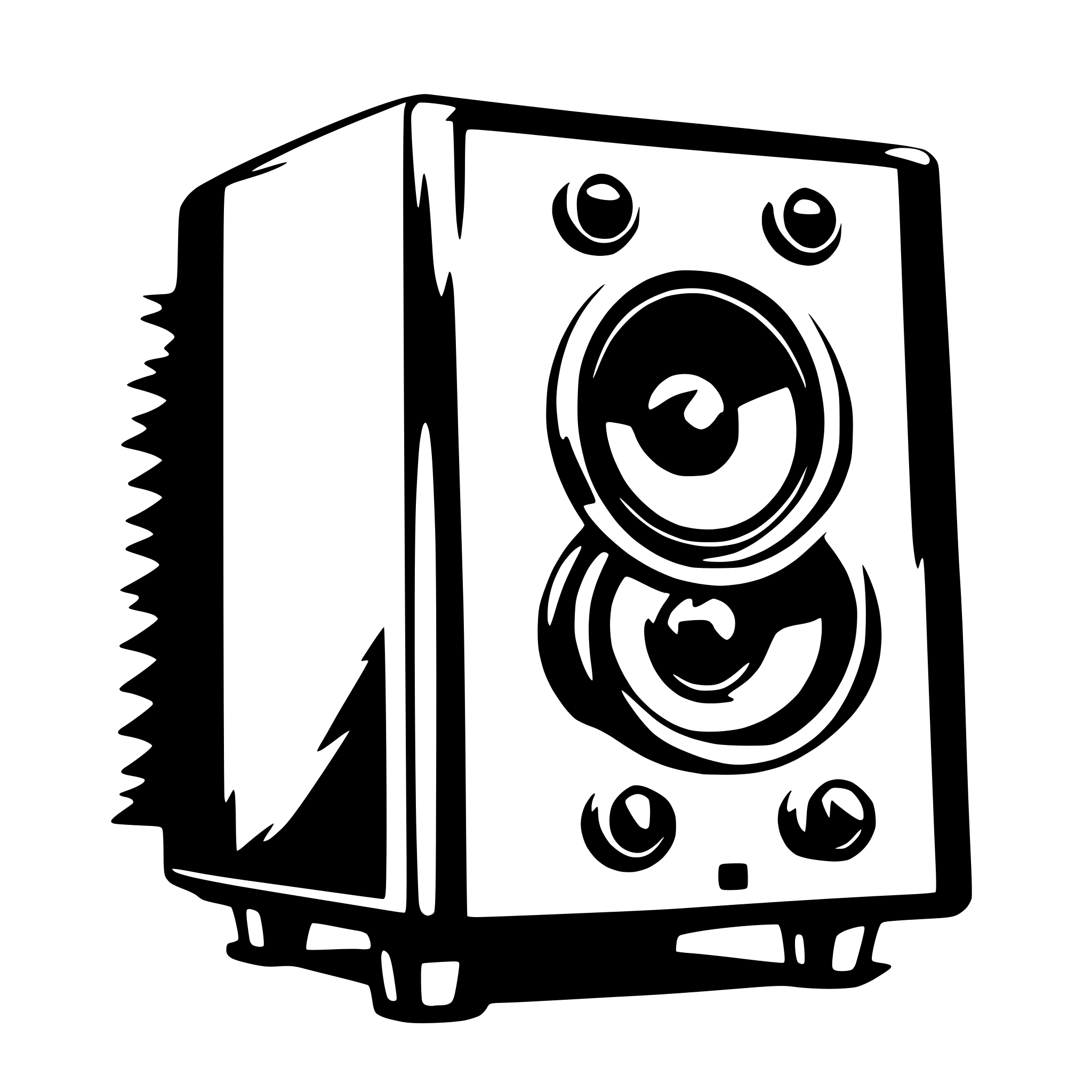 AI-generated SVG of 'audio speaker'