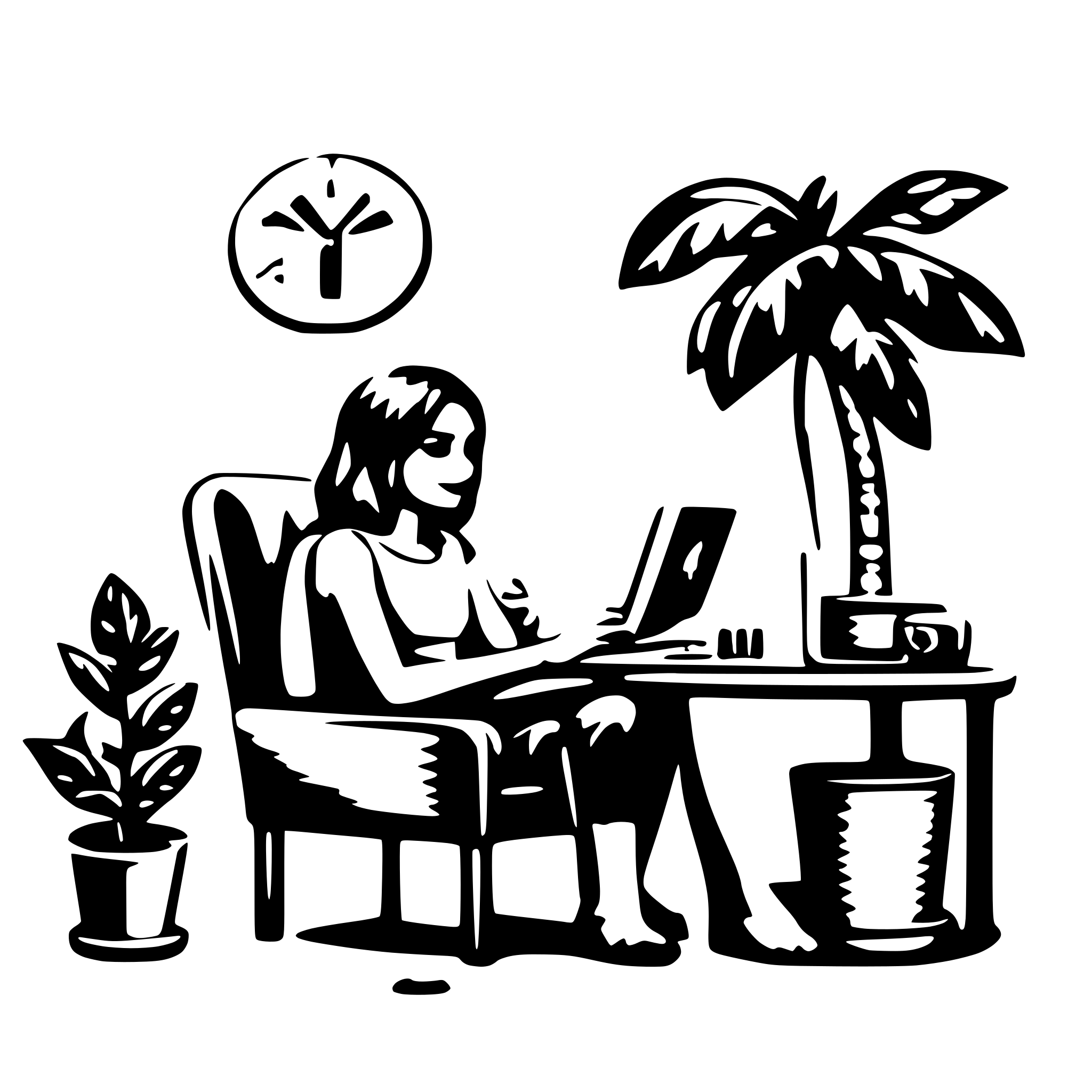 AI-generated SVG of a Make money online from home