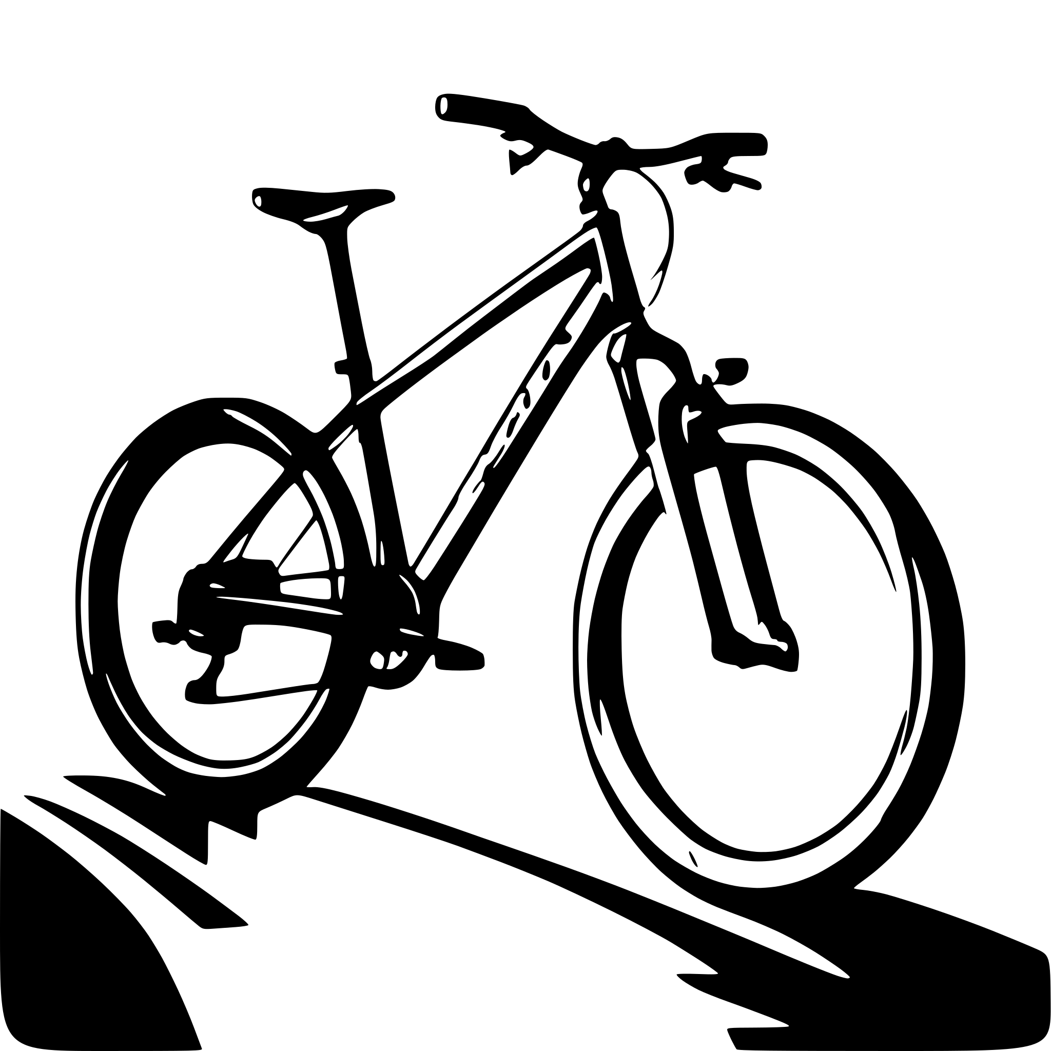AI-generated SVG of a enbleme mountainbike