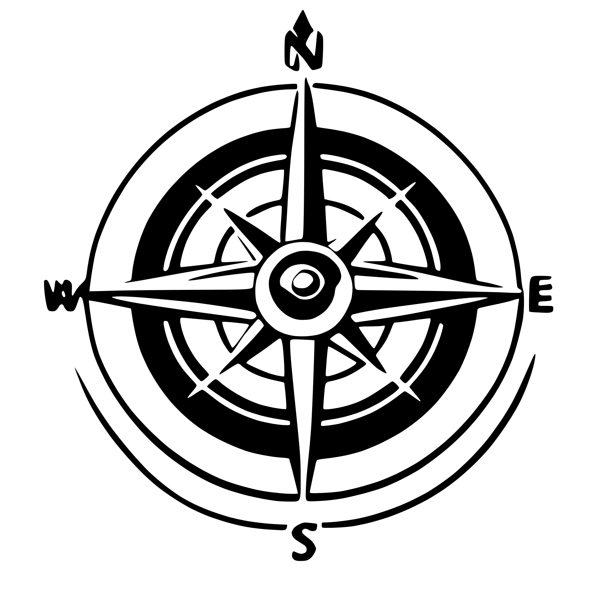 AI-generated SVG of a compass