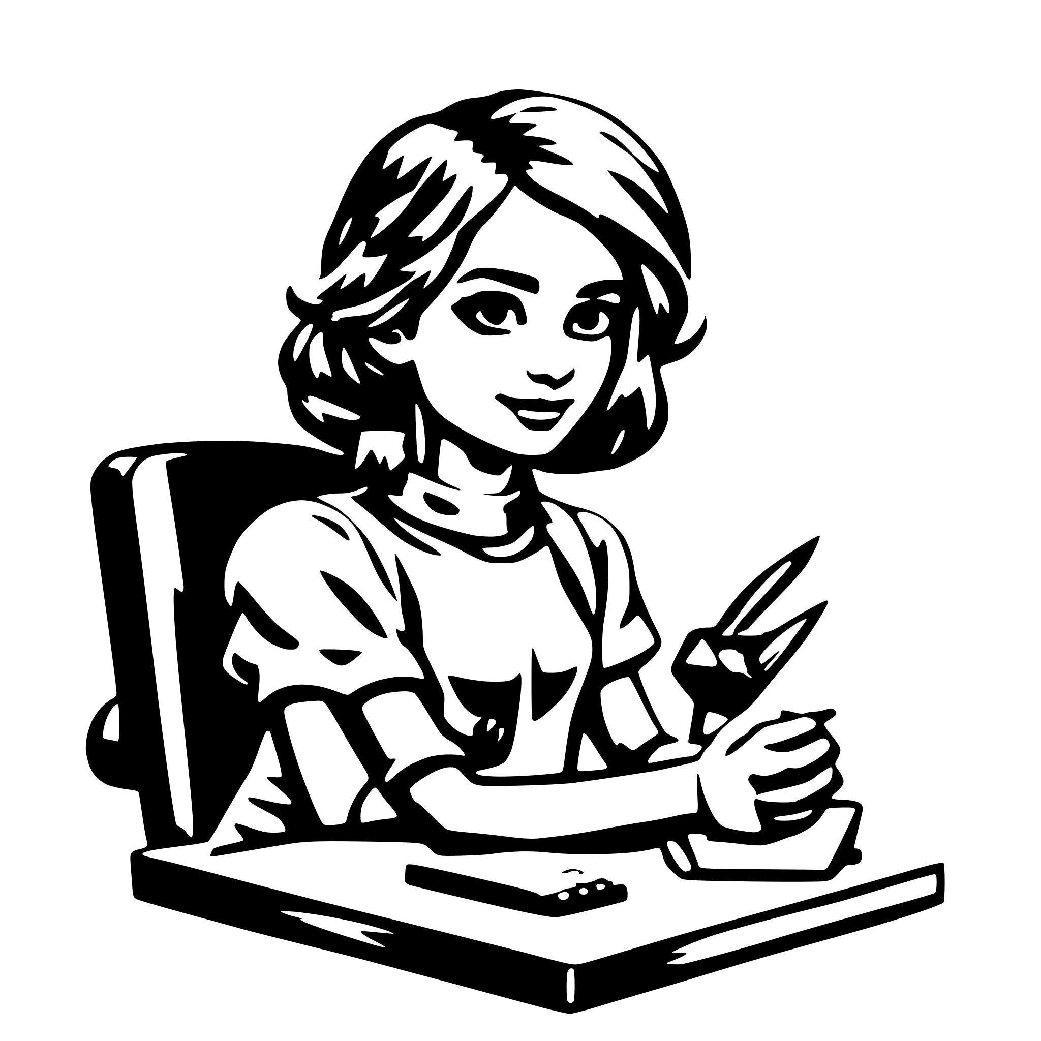 AI-generated SVG of 'Writing Assistant AI'