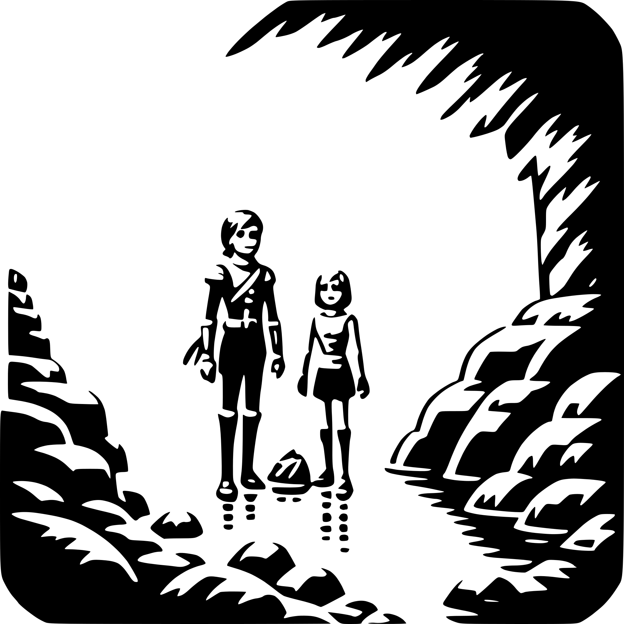 AI-generated SVG of 'exploring underwater cave'