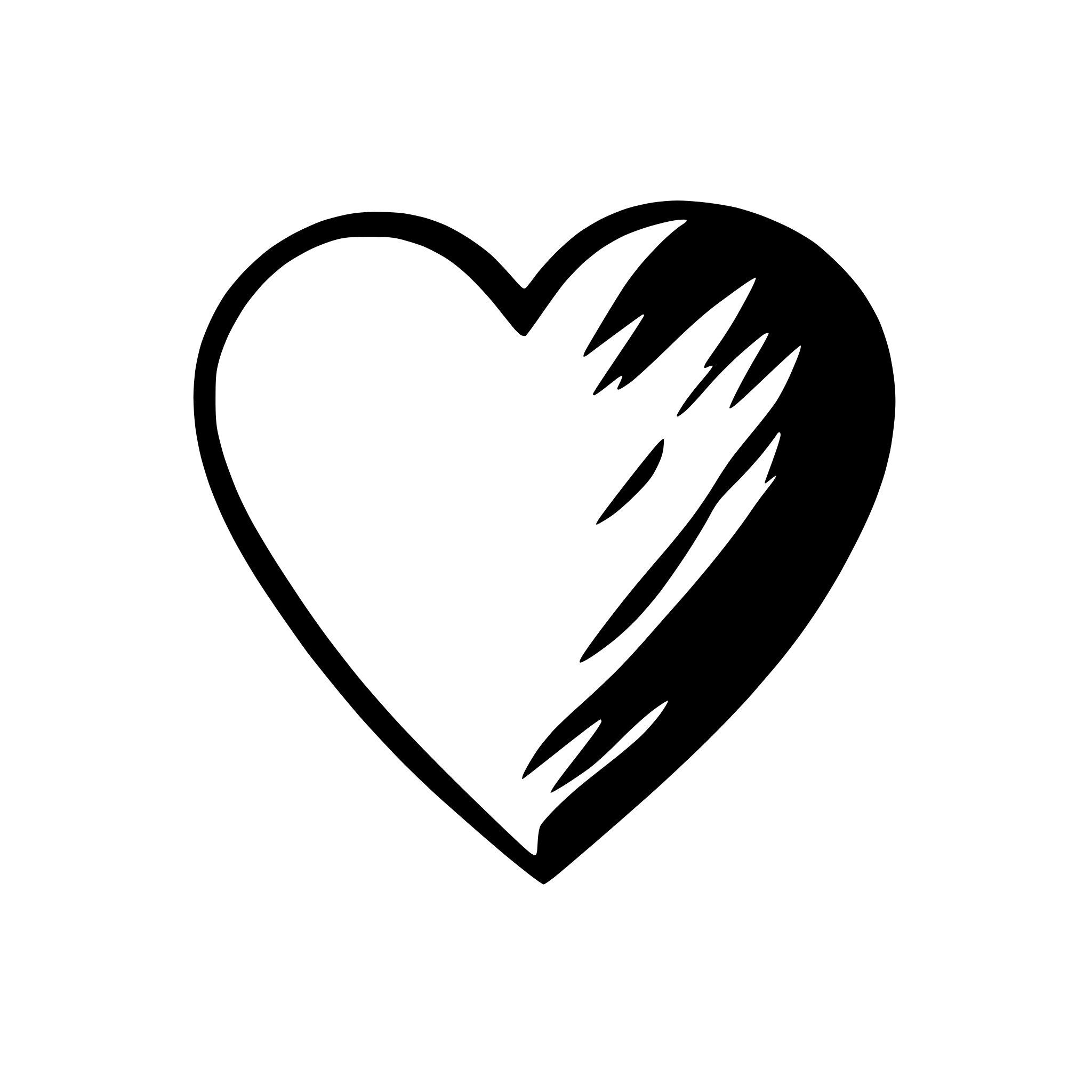 AI-generated SVG of a handrawn heart