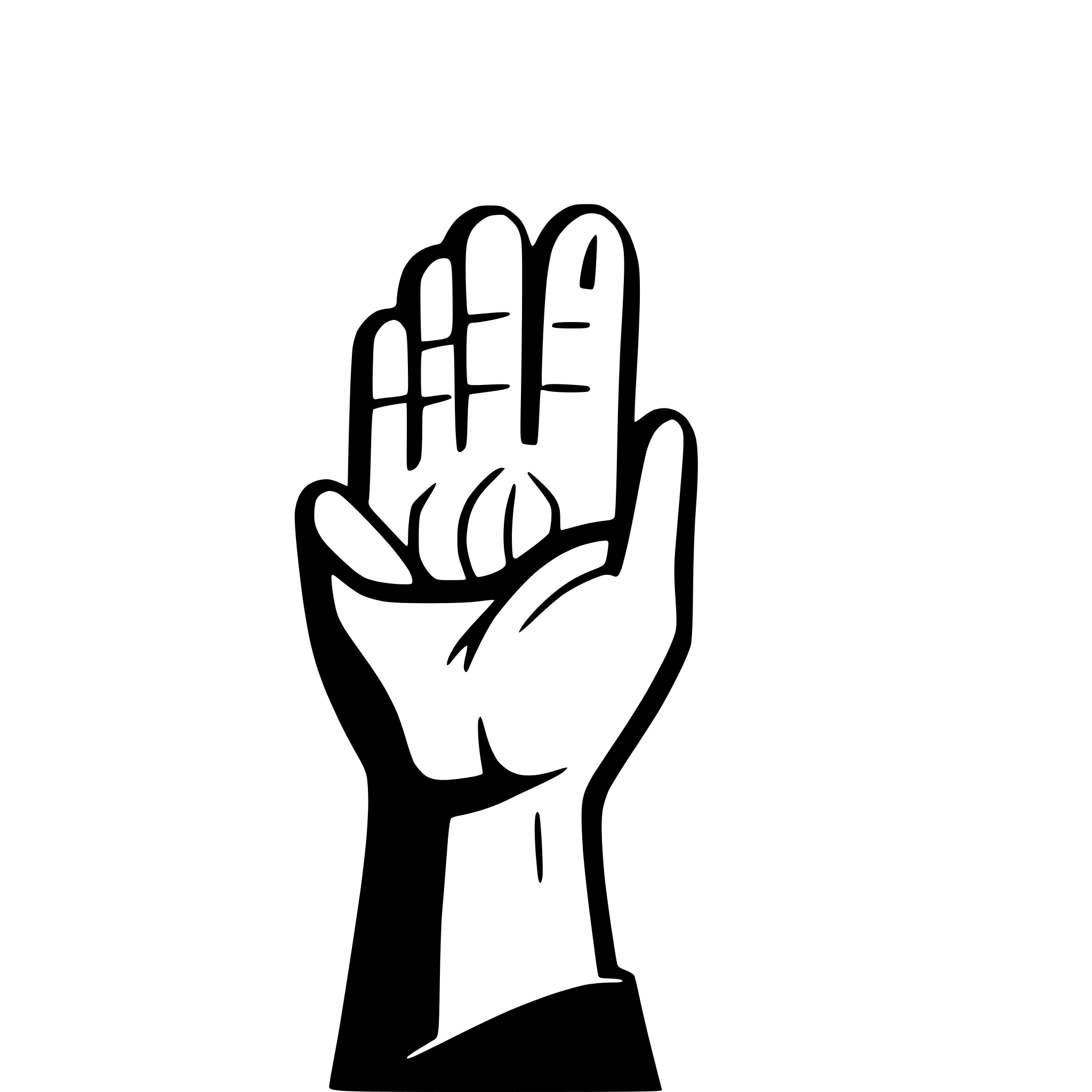 AI-generated SVG of 'finger im gesicht'