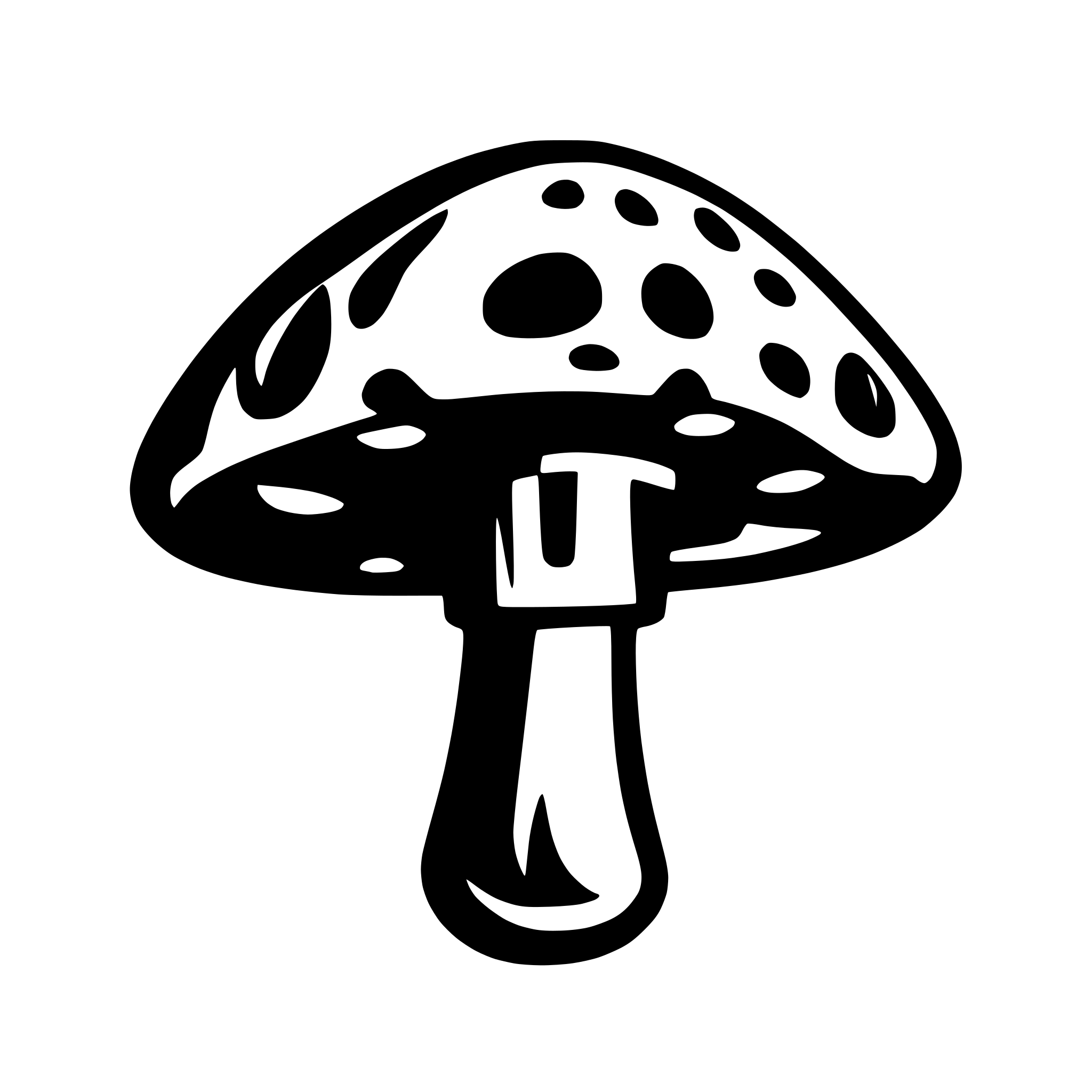 AI-generated SVG of 'mushroom telekom'