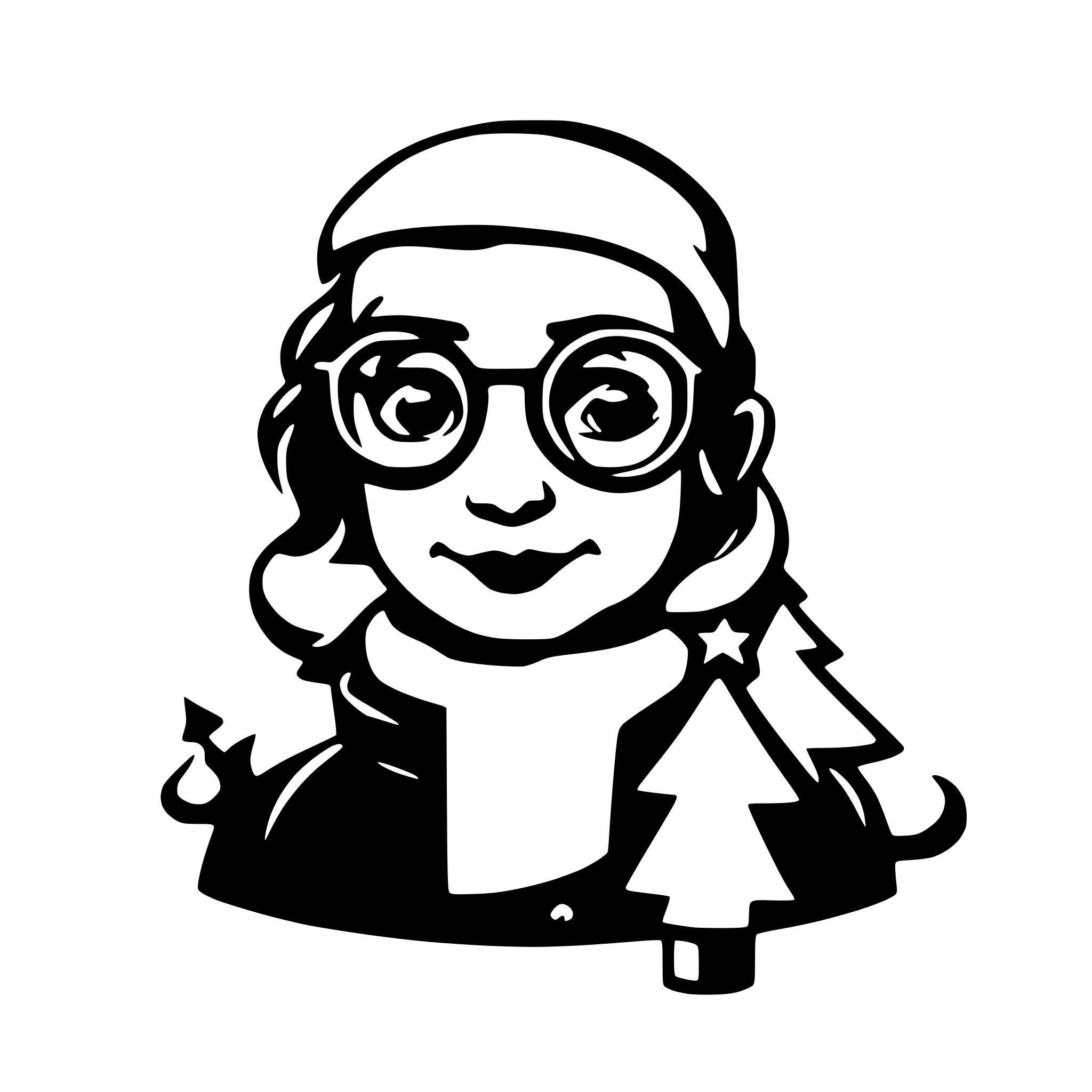 AI-generated SVG of 'nerdy christmas'