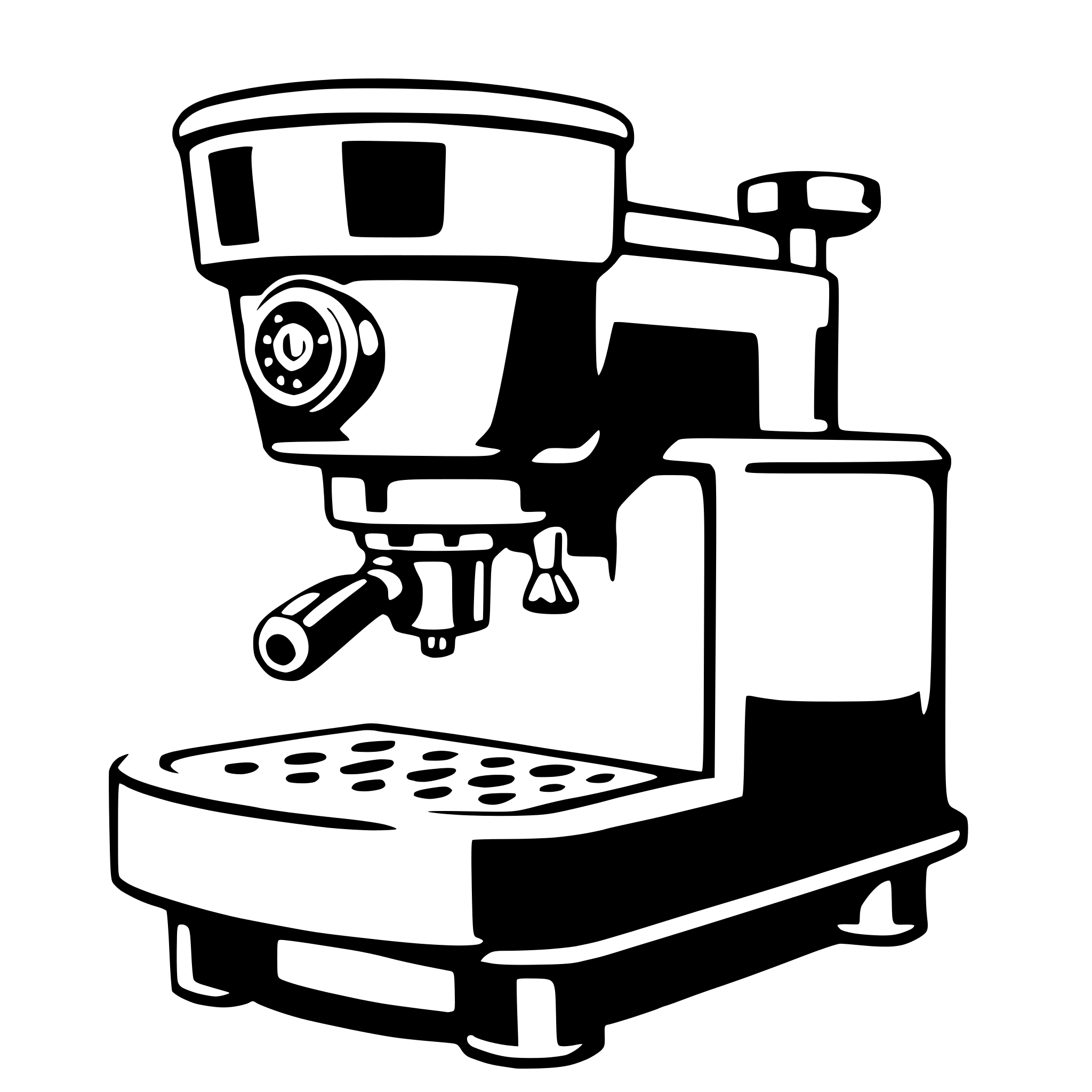 AI-generated SVG of a espresso machine