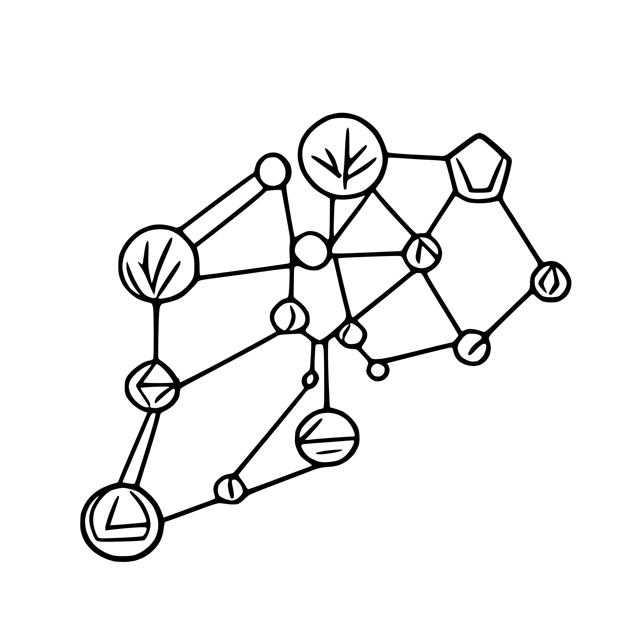 AI-generated SVG of 'network graph visualization'
