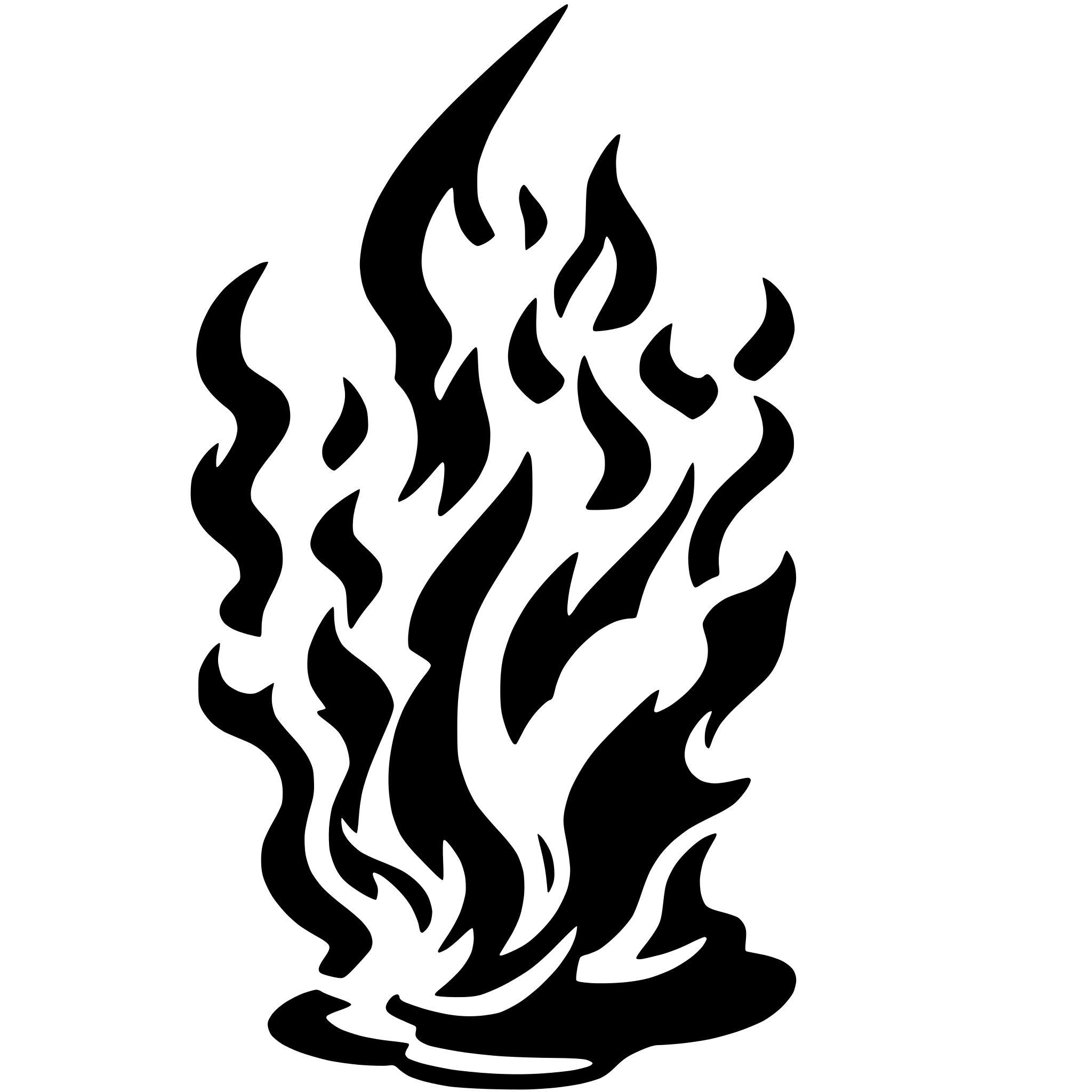 AI-generated SVG of 'Flames'