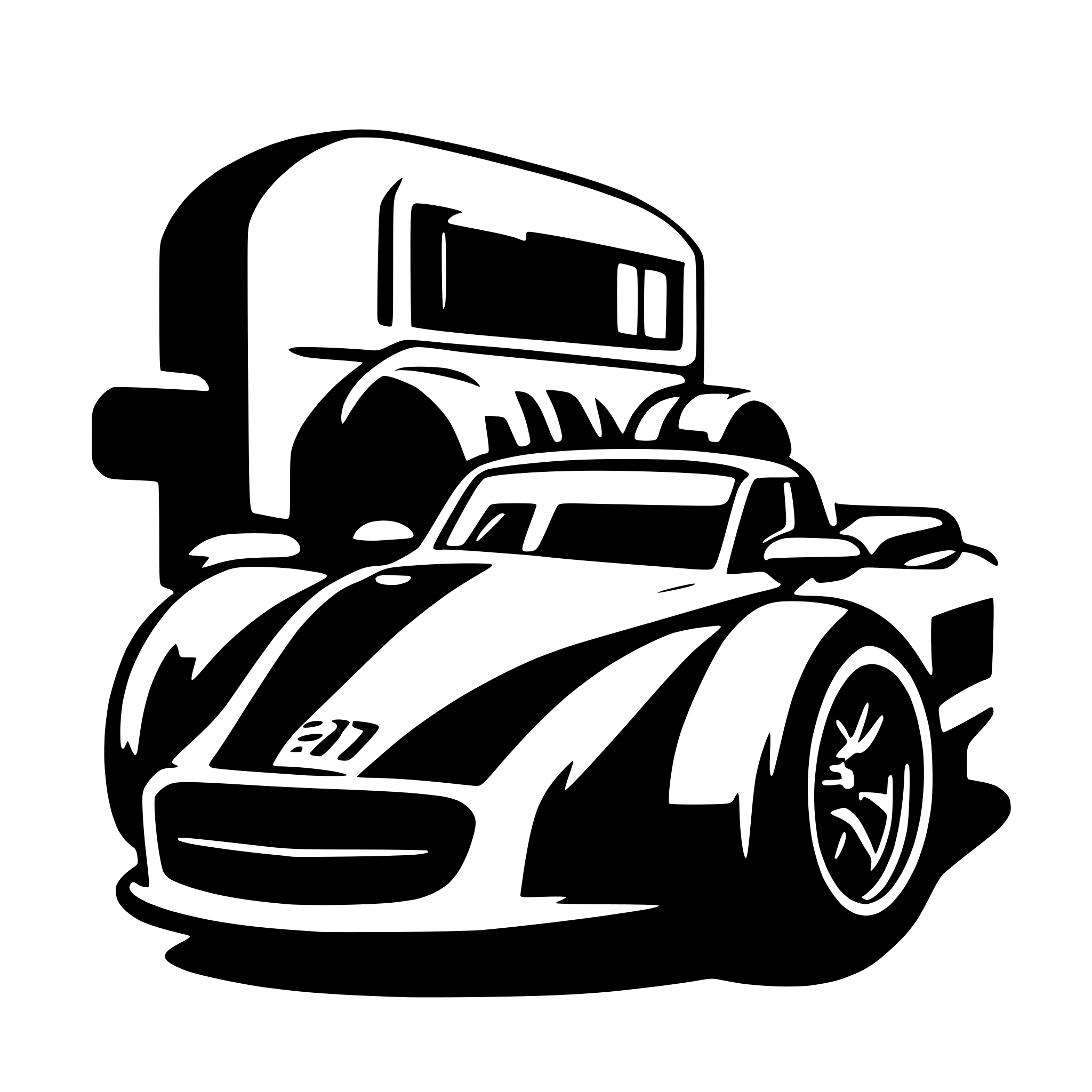 AI-generated SVG of 'race livery'