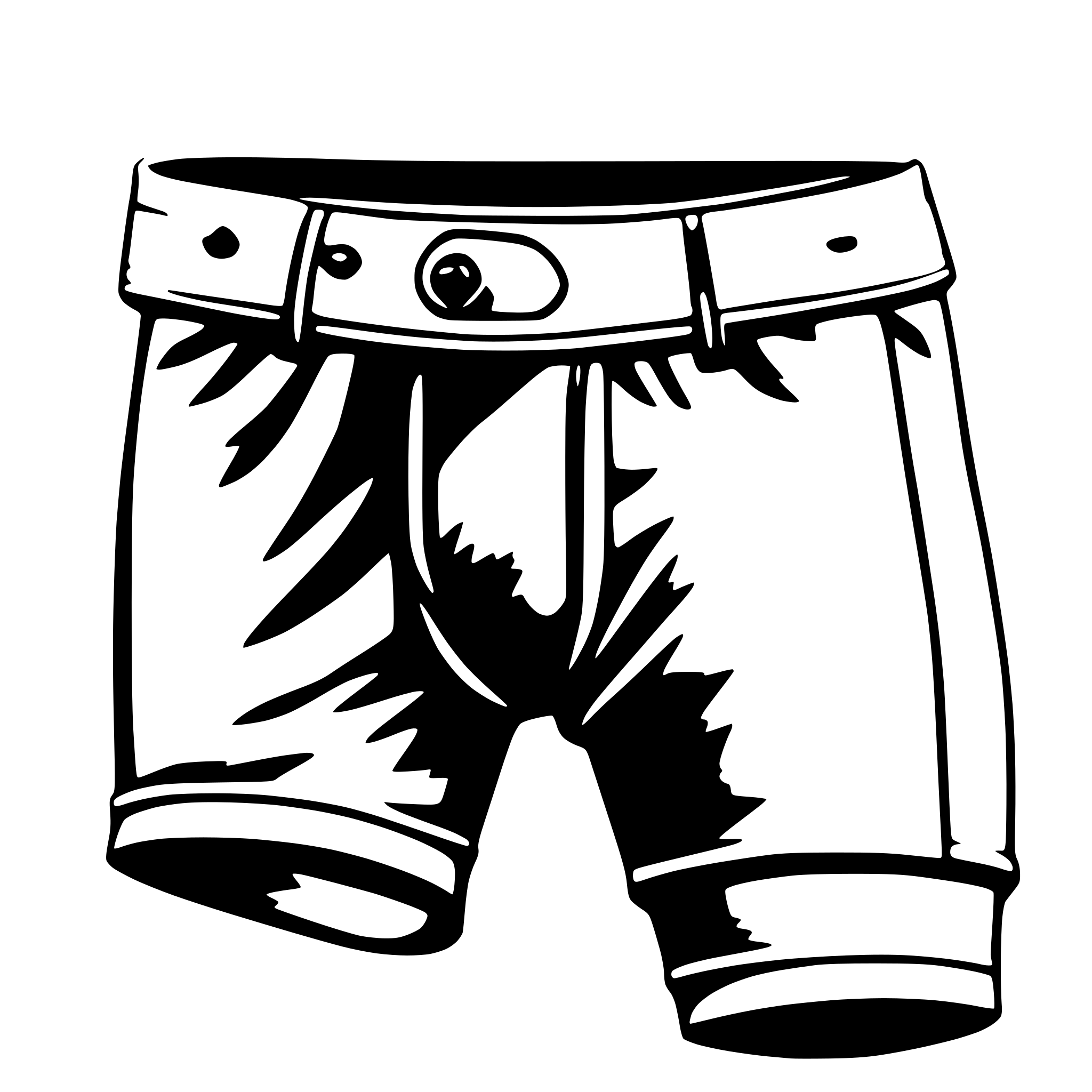 AI-generated SVG of 'a white pair of briefs'