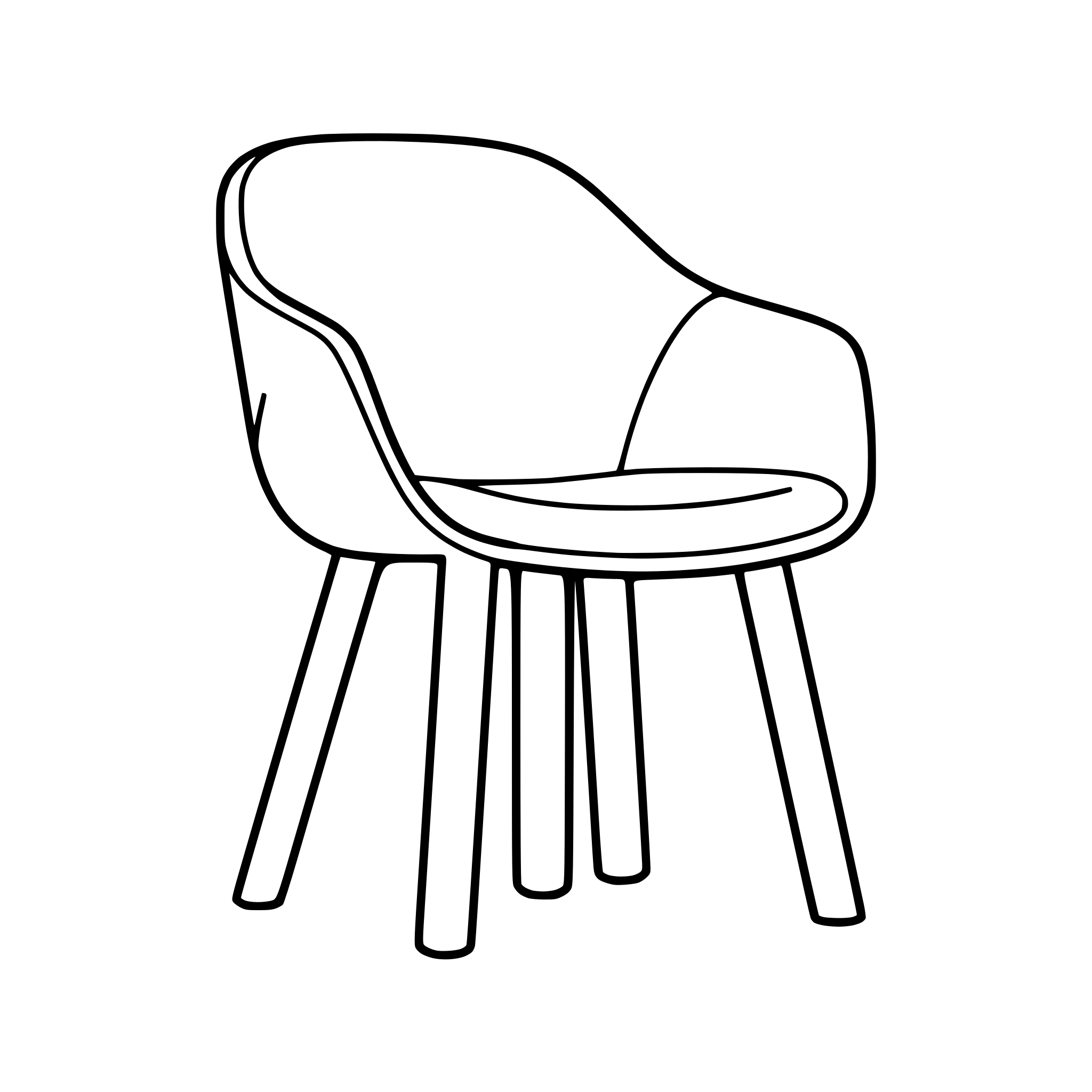 AI-generated SVG of a chair