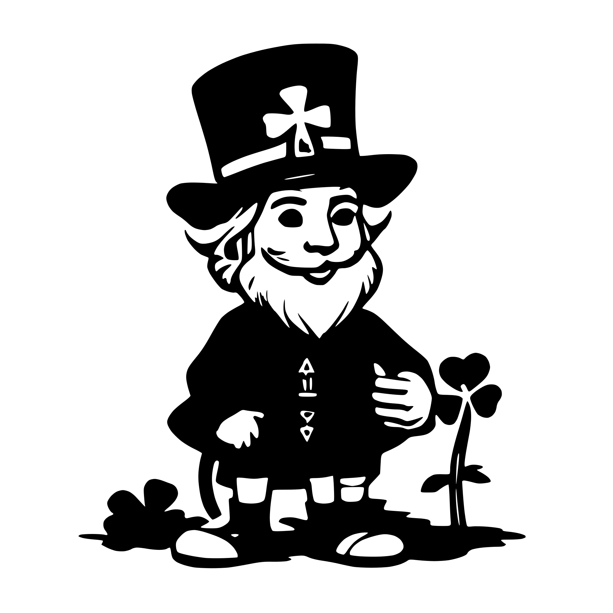 AI-generated SVG of 'Cute st Patrick’s day'
