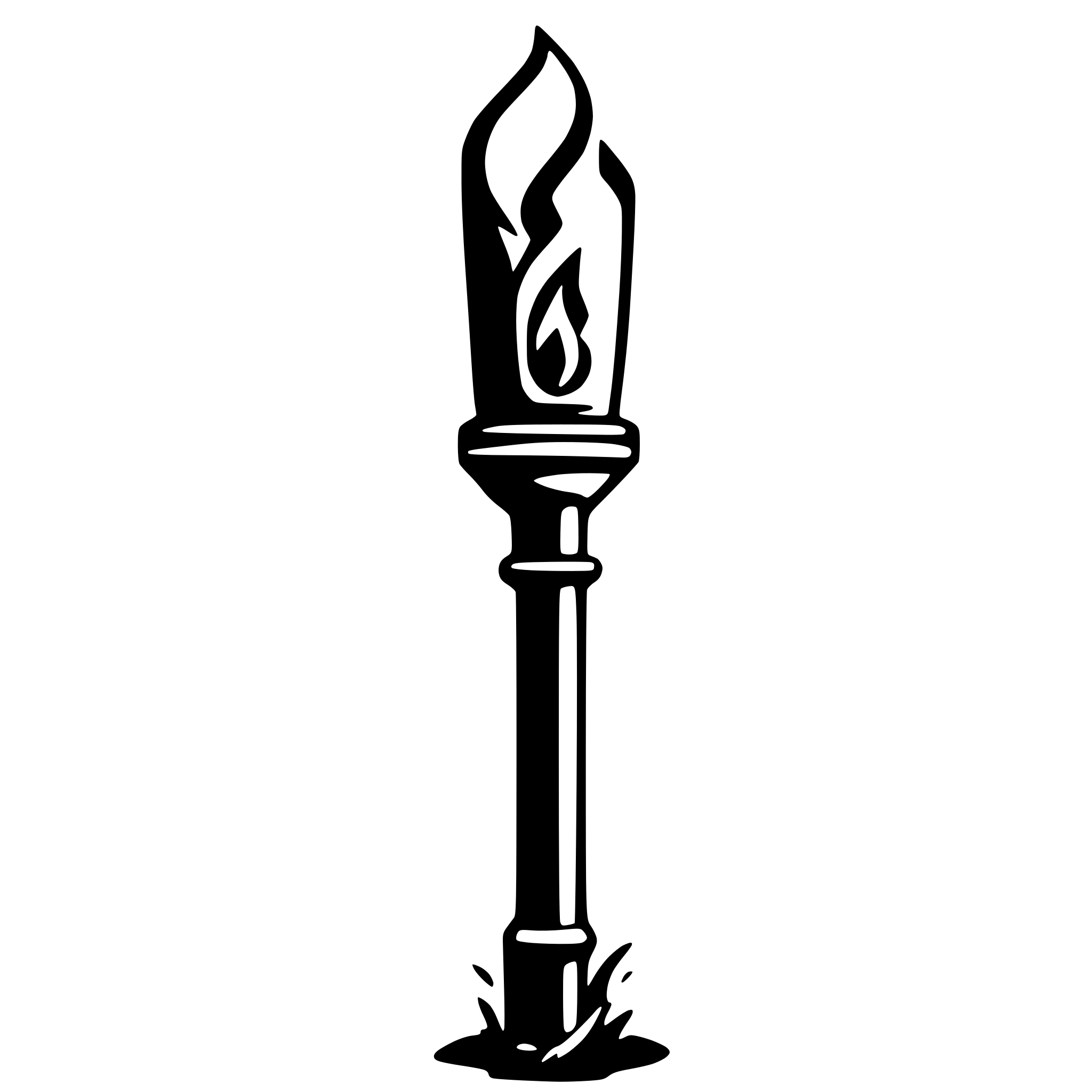 AI-generated SVG of 'torch'