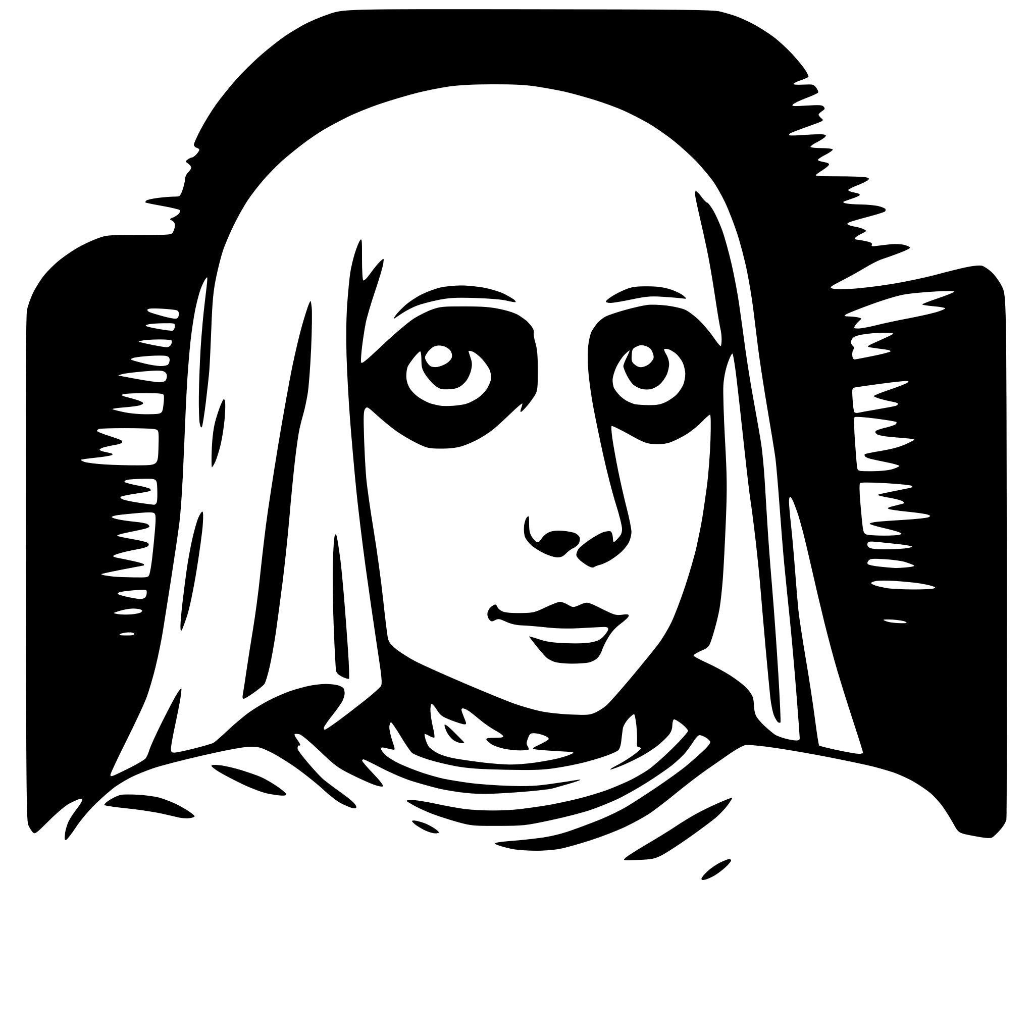 AI-generated SVG of a ghost with faithful eyes