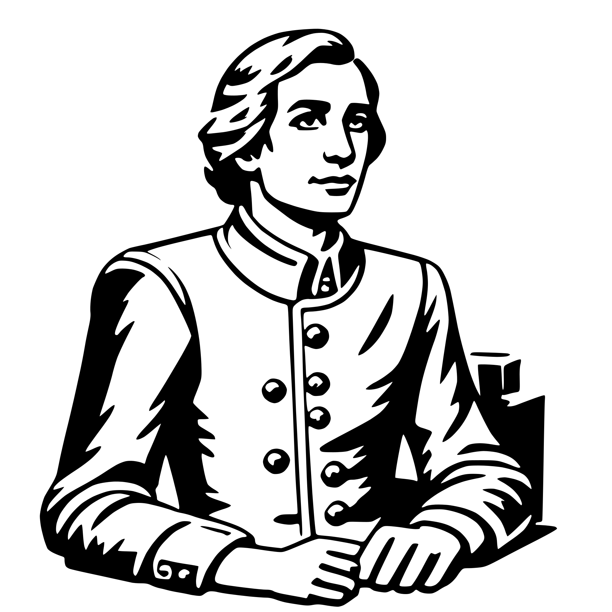 AI-generated SVG of 'historian'