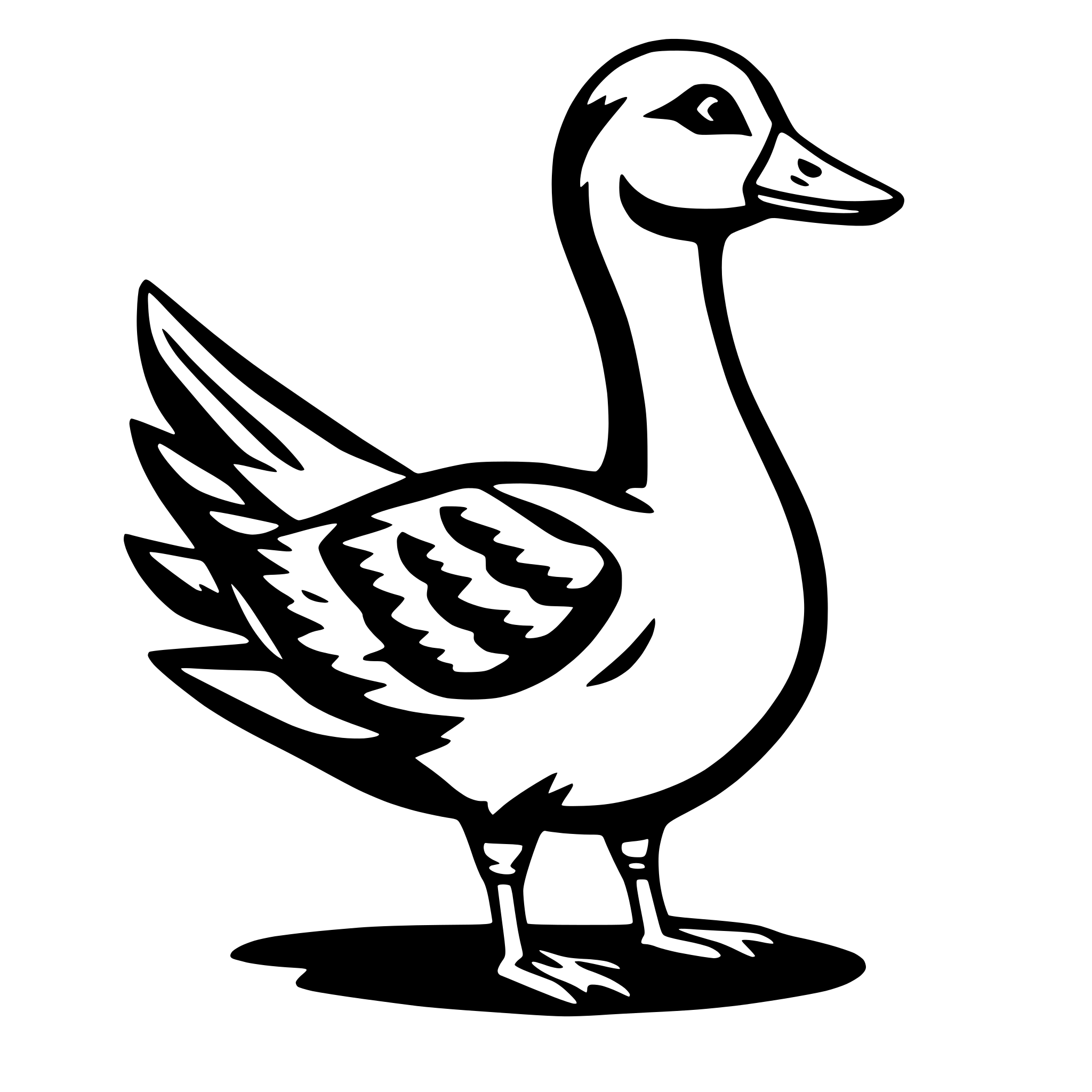 AI-generated SVG of a goose