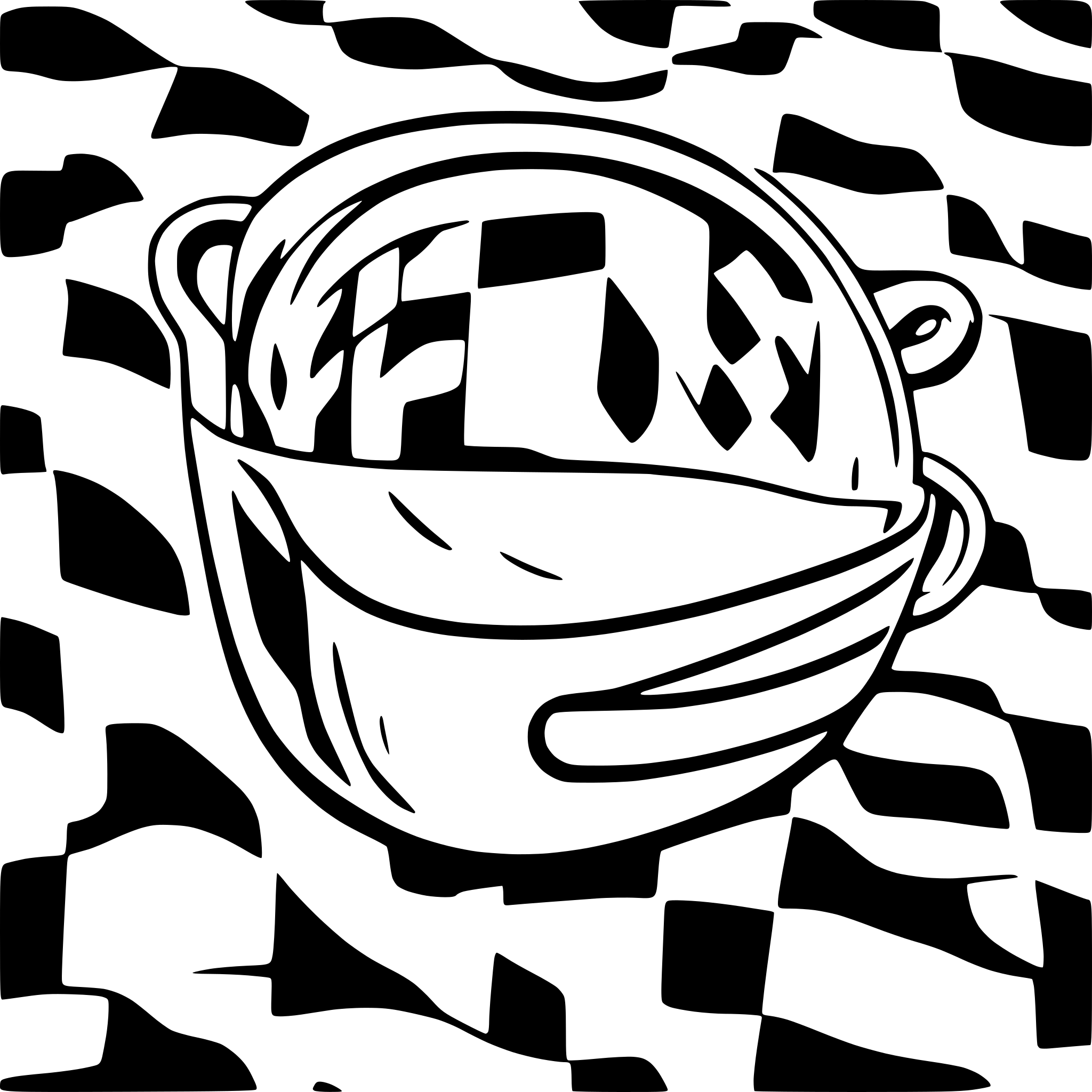 AI-generated SVG of a checkered flag