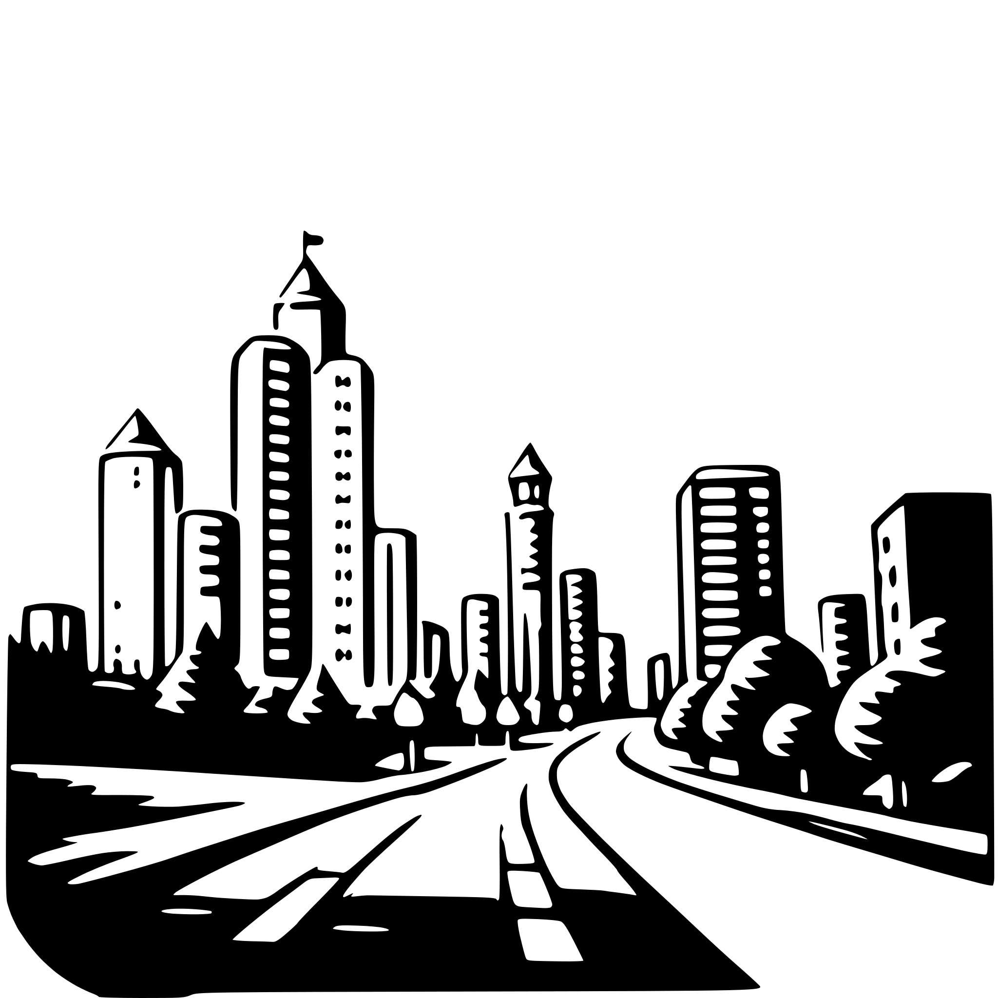 AI-generated SVG of a nighttime city exploration
