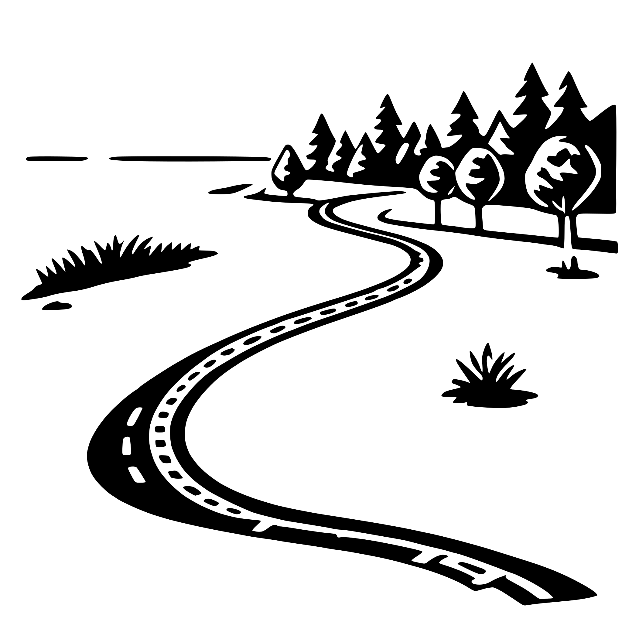 AI-generated SVG of 'road trip map'