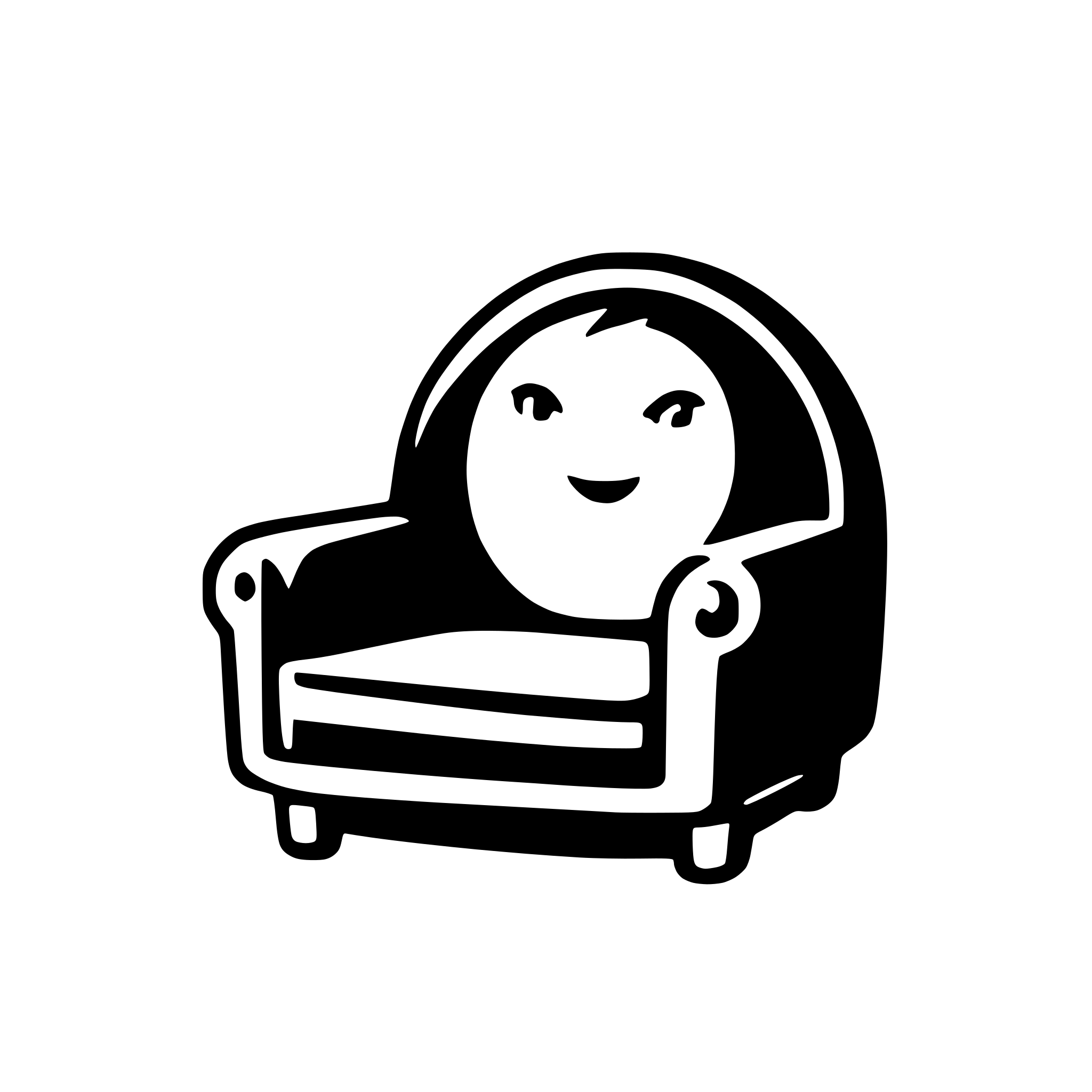 AI-generated SVG of a sofa