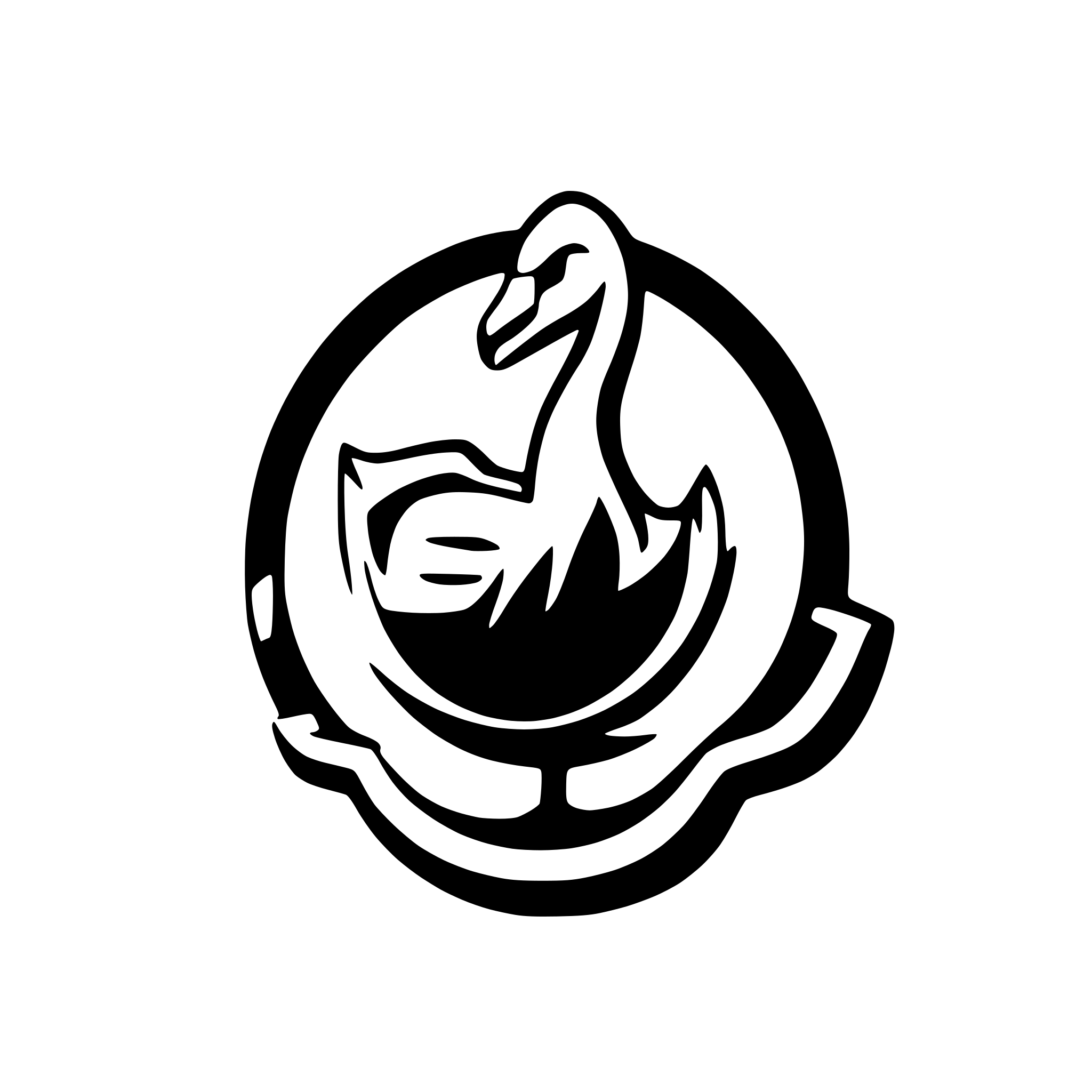 AI-generated SVG of a Swan in a shield logo