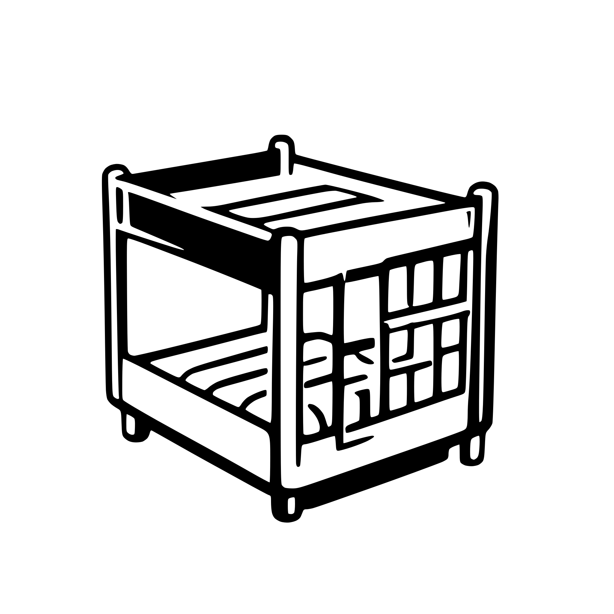 AI-generated SVG of 'A bunk bed in simple icon style'