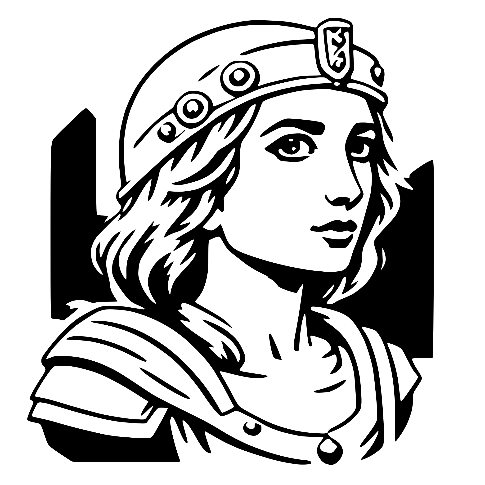 AI-generated SVG of 'athena'