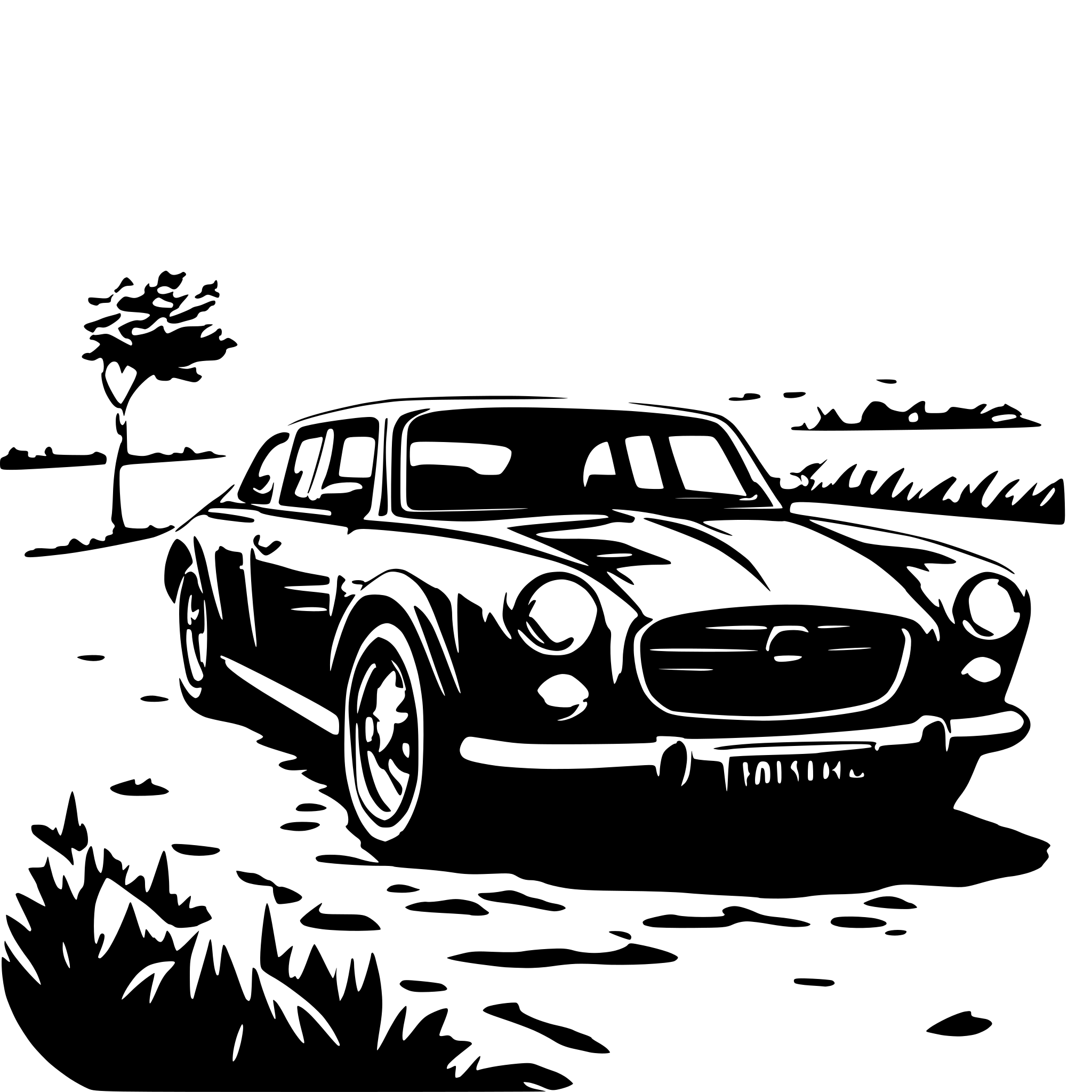 AI-generated SVG of a car