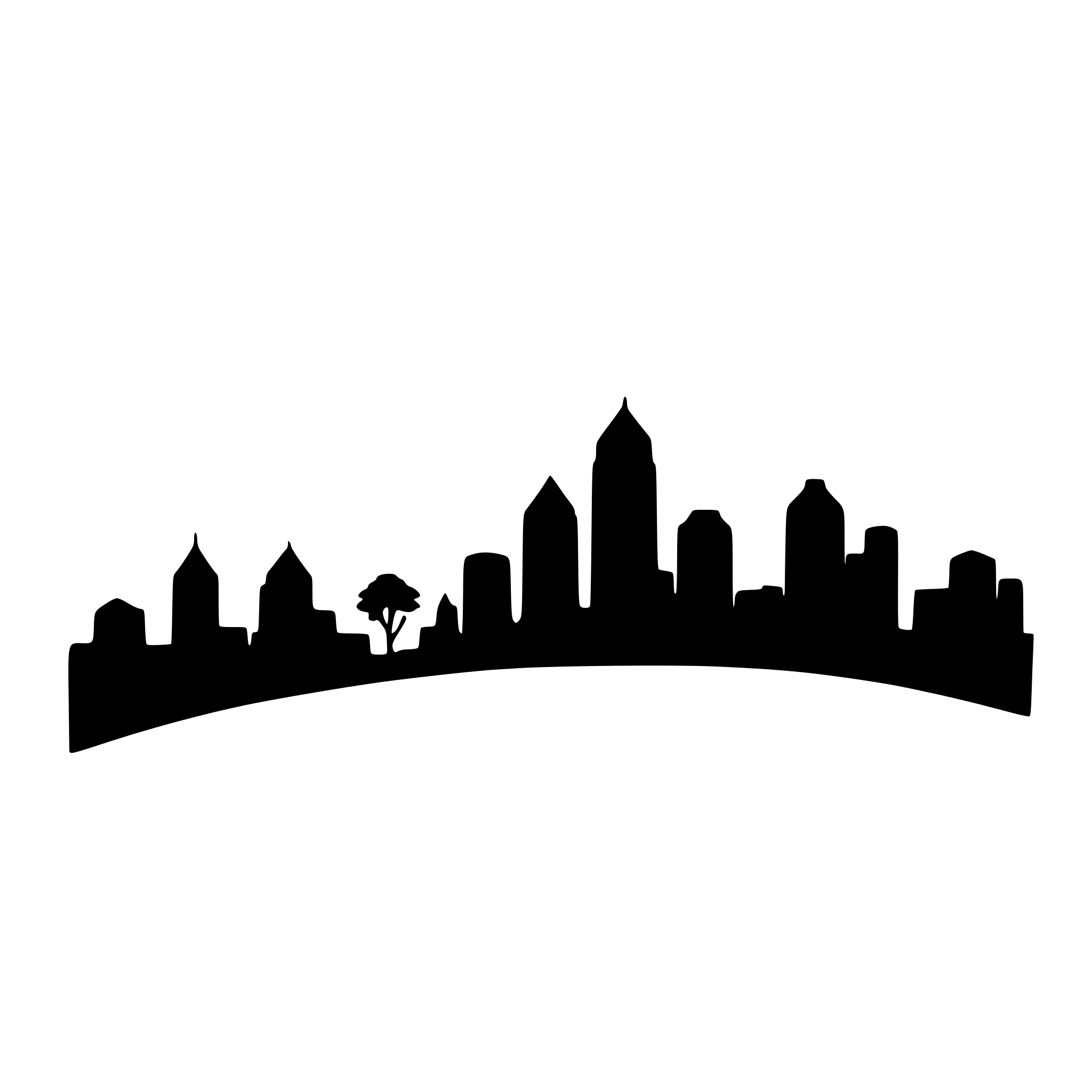 AI-generated SVG of a create silhouette of kansas city skyline
