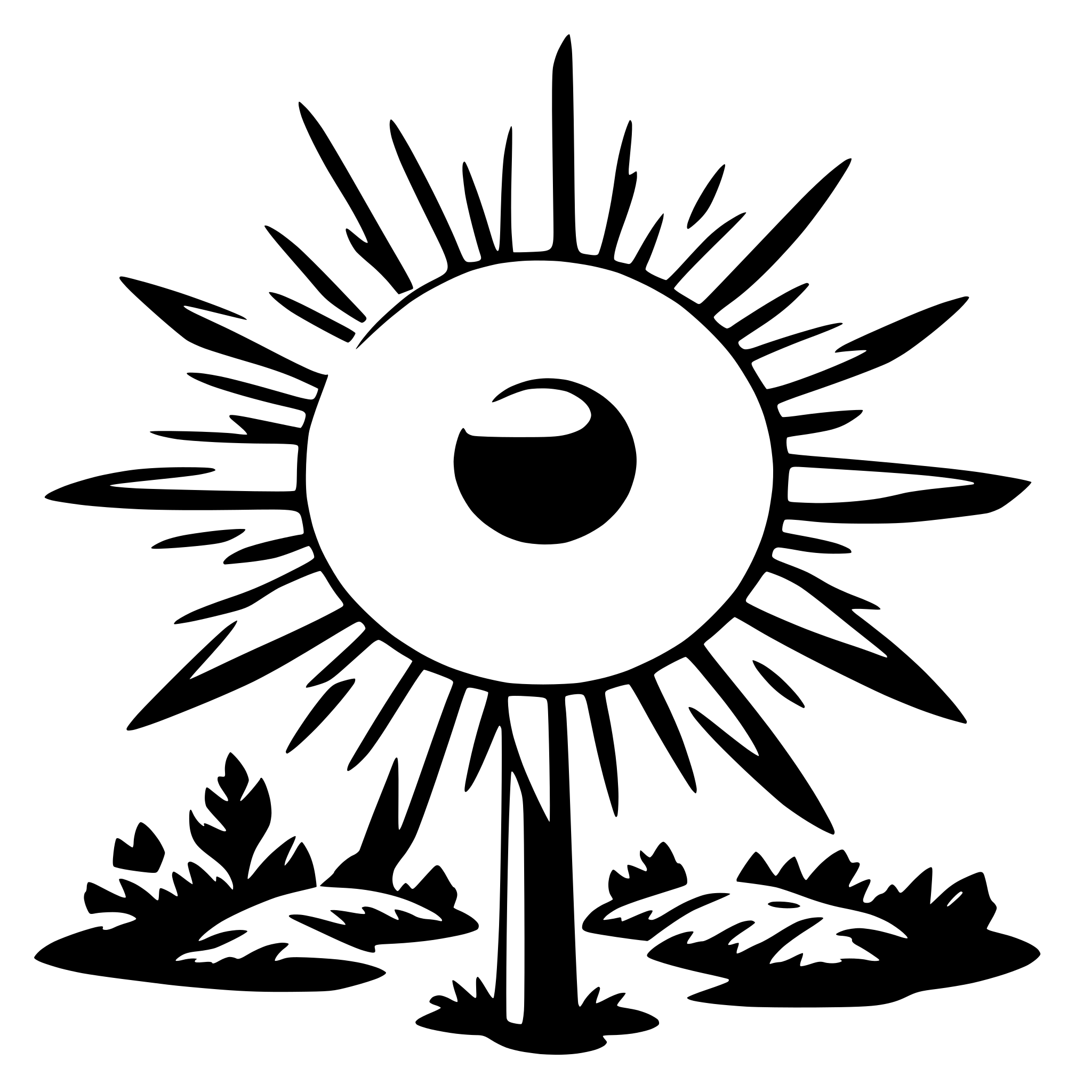 AI-generated SVG of 'glazing sun'
