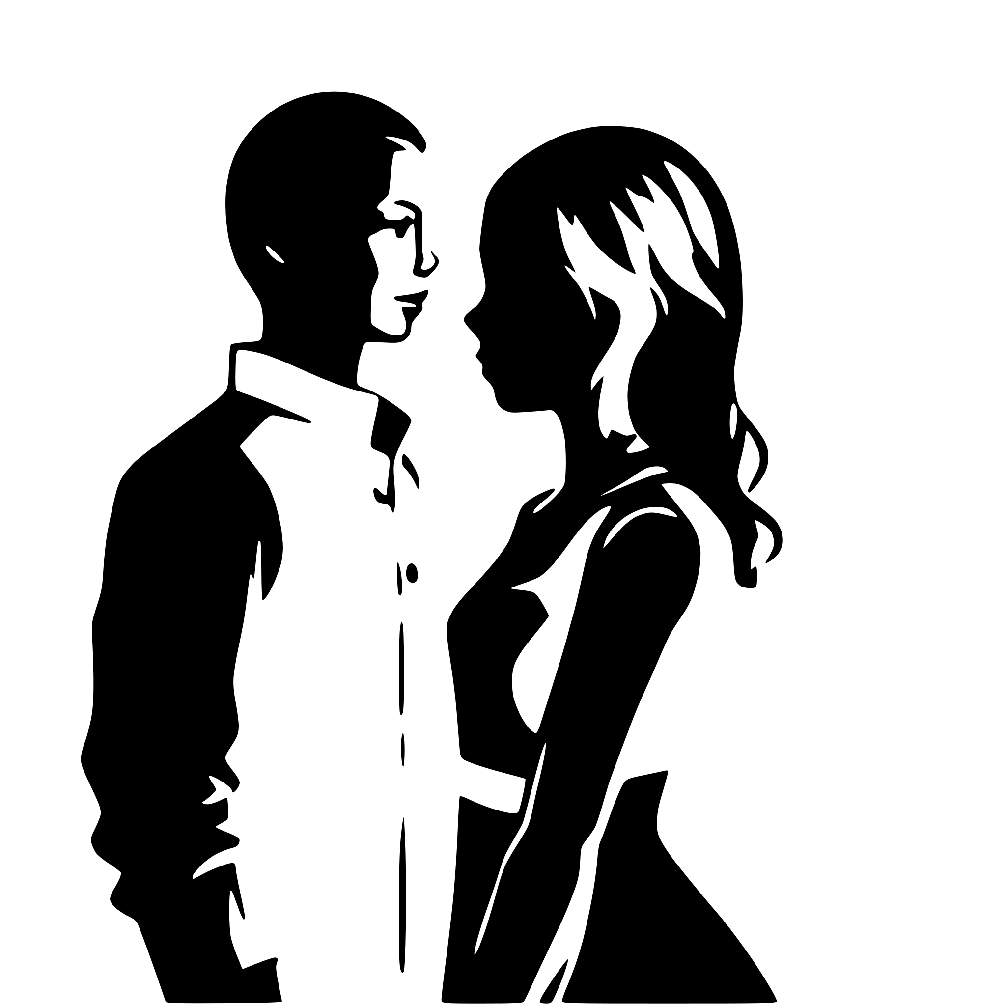 AI-generated SVG of a couple in love