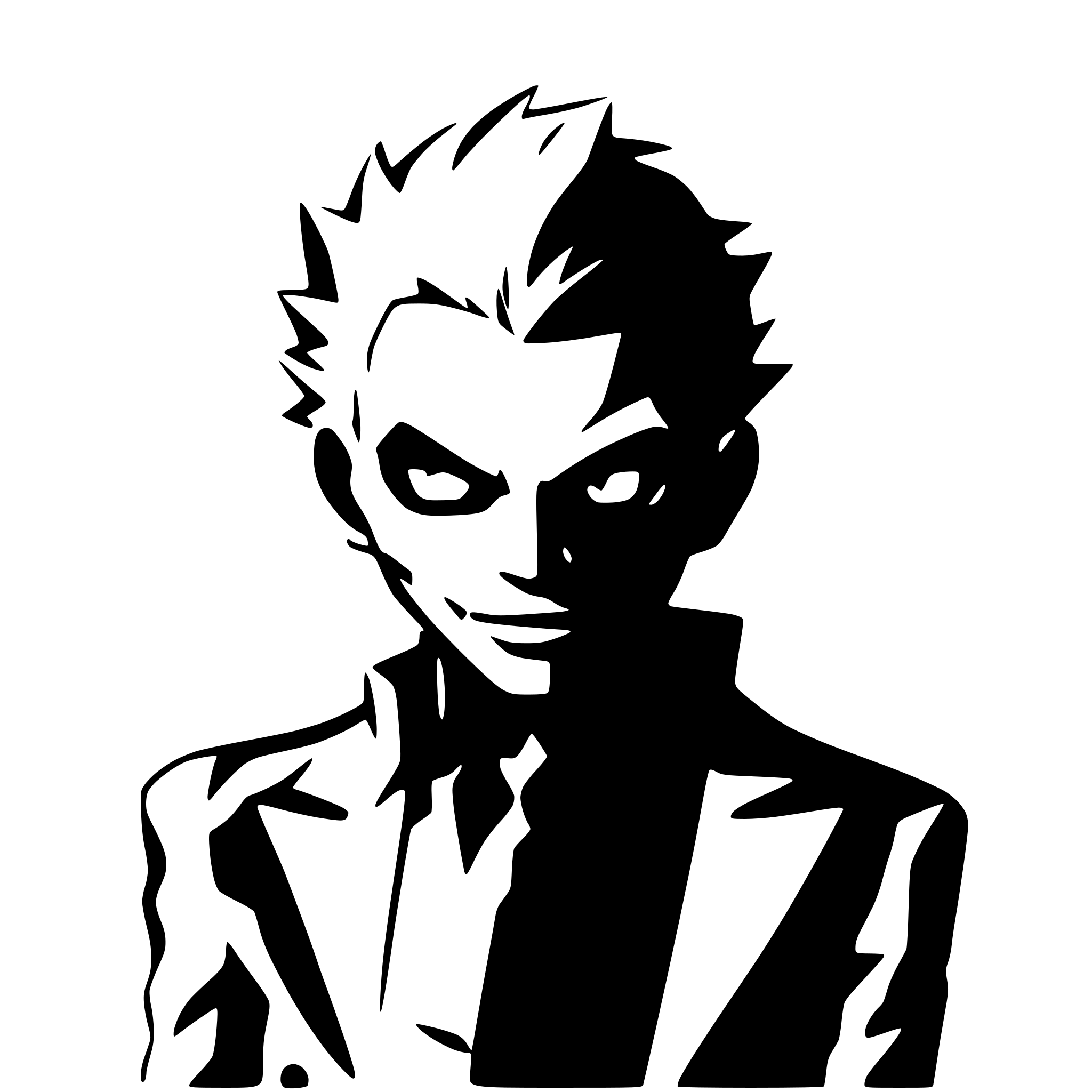 AI-generated SVG of 'Joker from the dark knite'