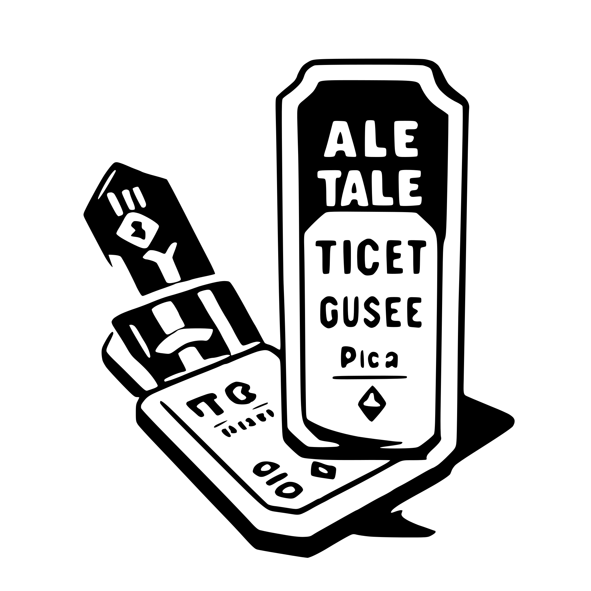 AI-generated SVG of a ticket