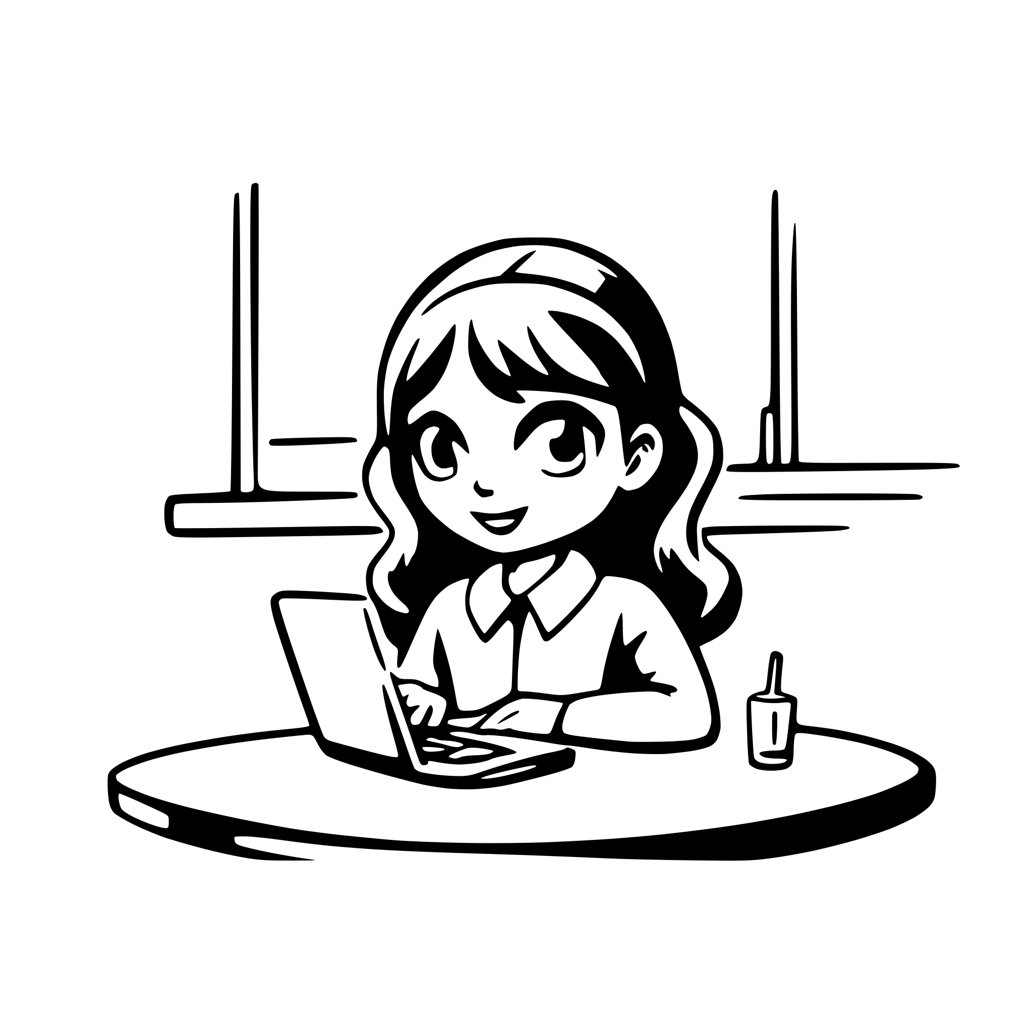 AI-generated SVG of a create a svg where student is cheating in an online exam