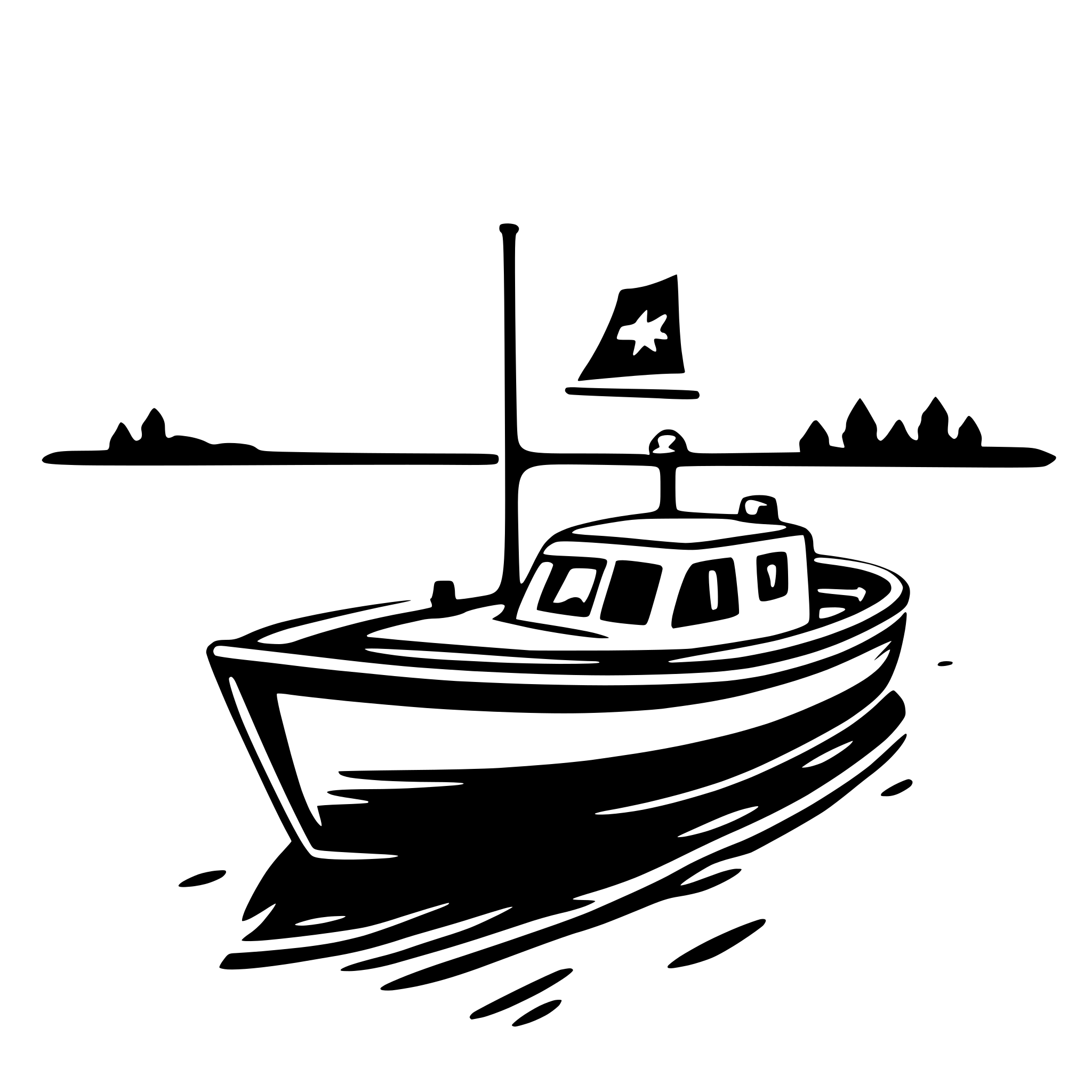 AI-generated SVG of a boat