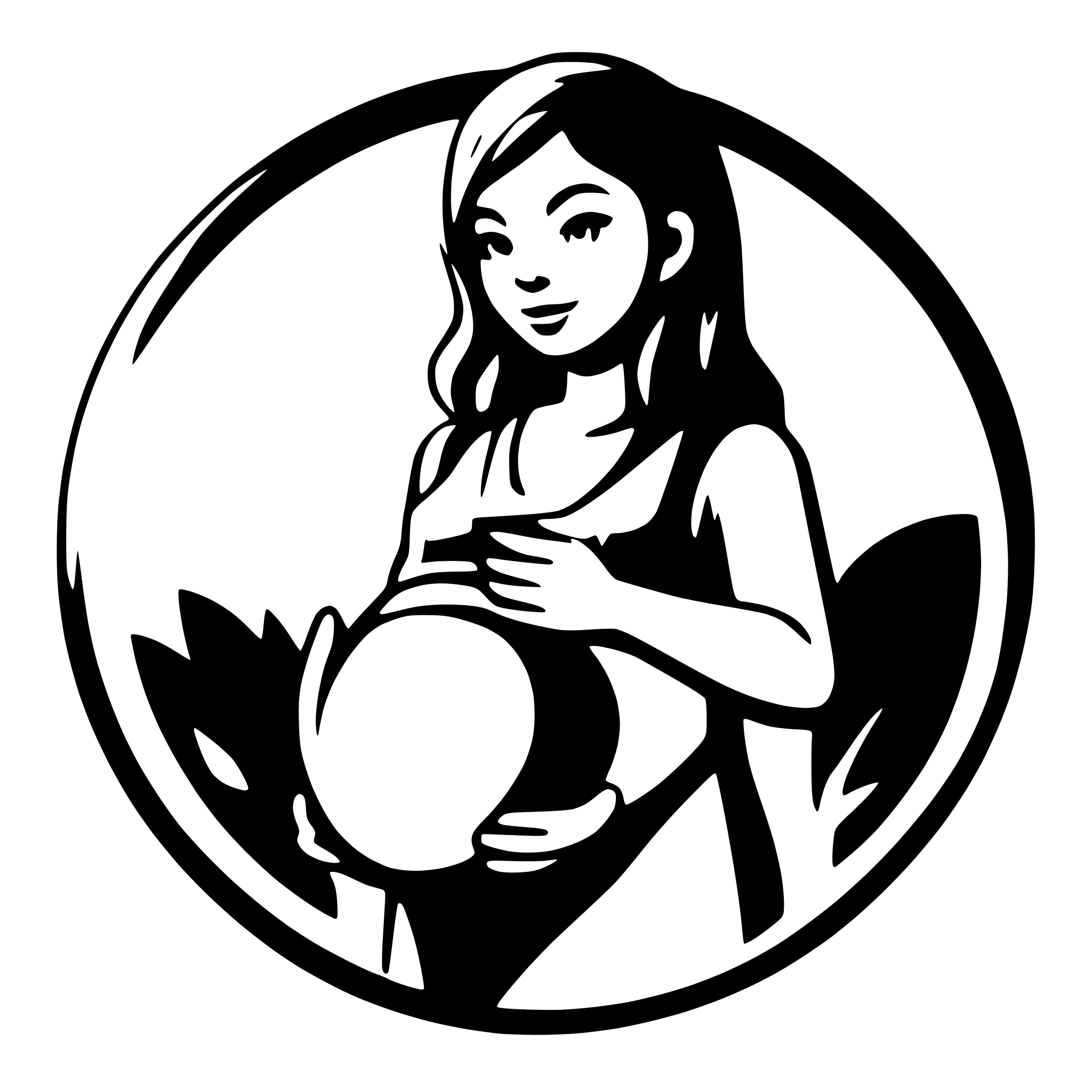 AI-generated SVG of 'pregnant woman support'
