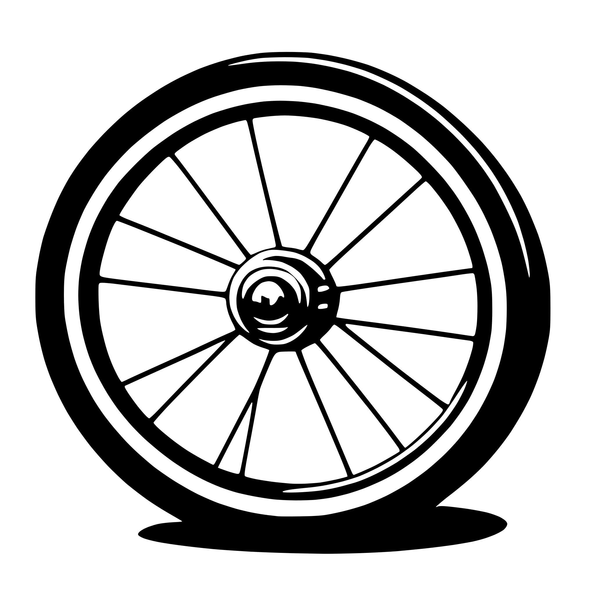 AI-generated SVG of a bicycle wheel