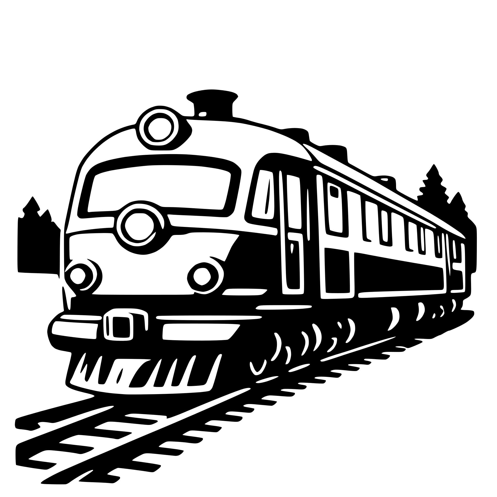 AI-generated SVG of 'train'