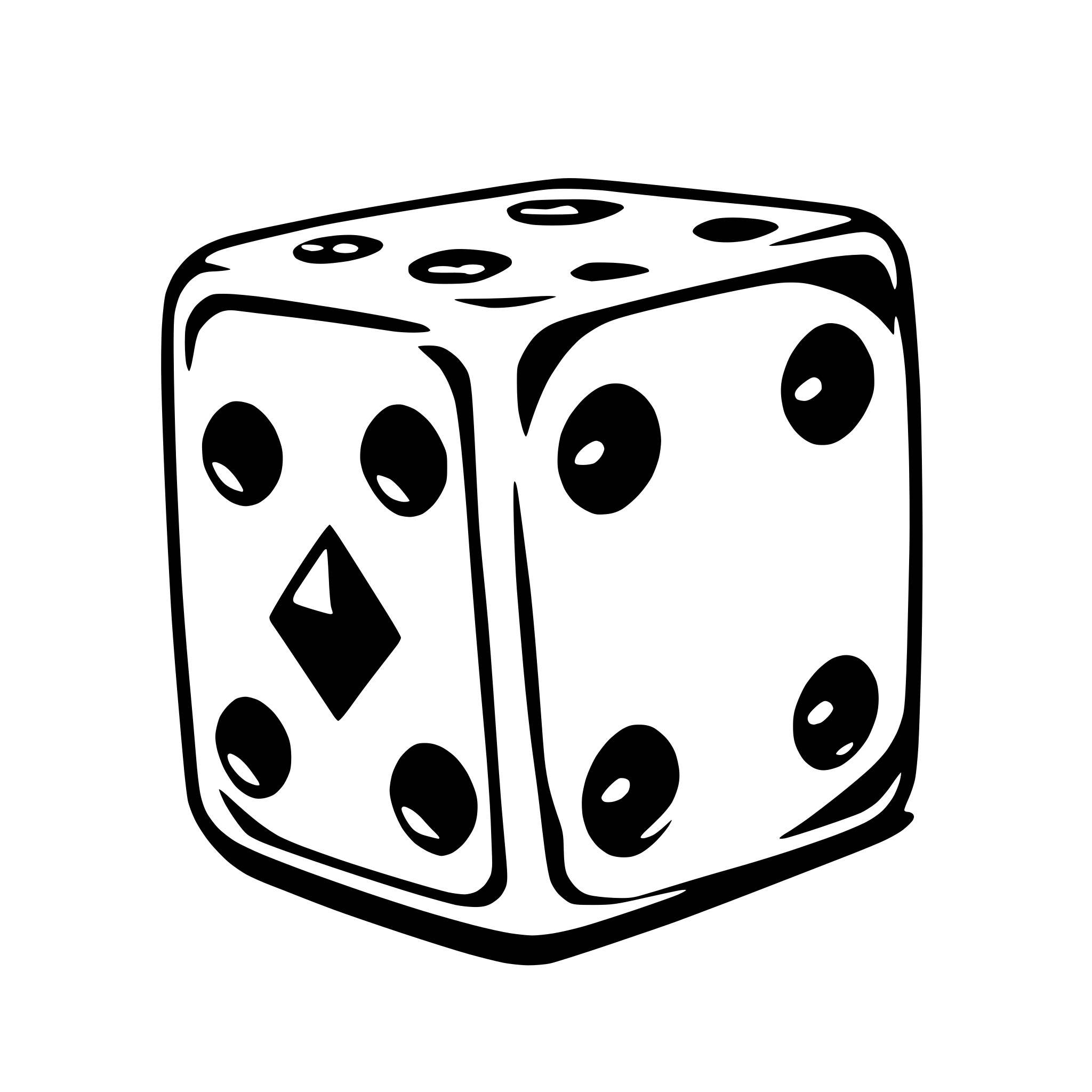 AI-generated SVG of 'a casino style dice'