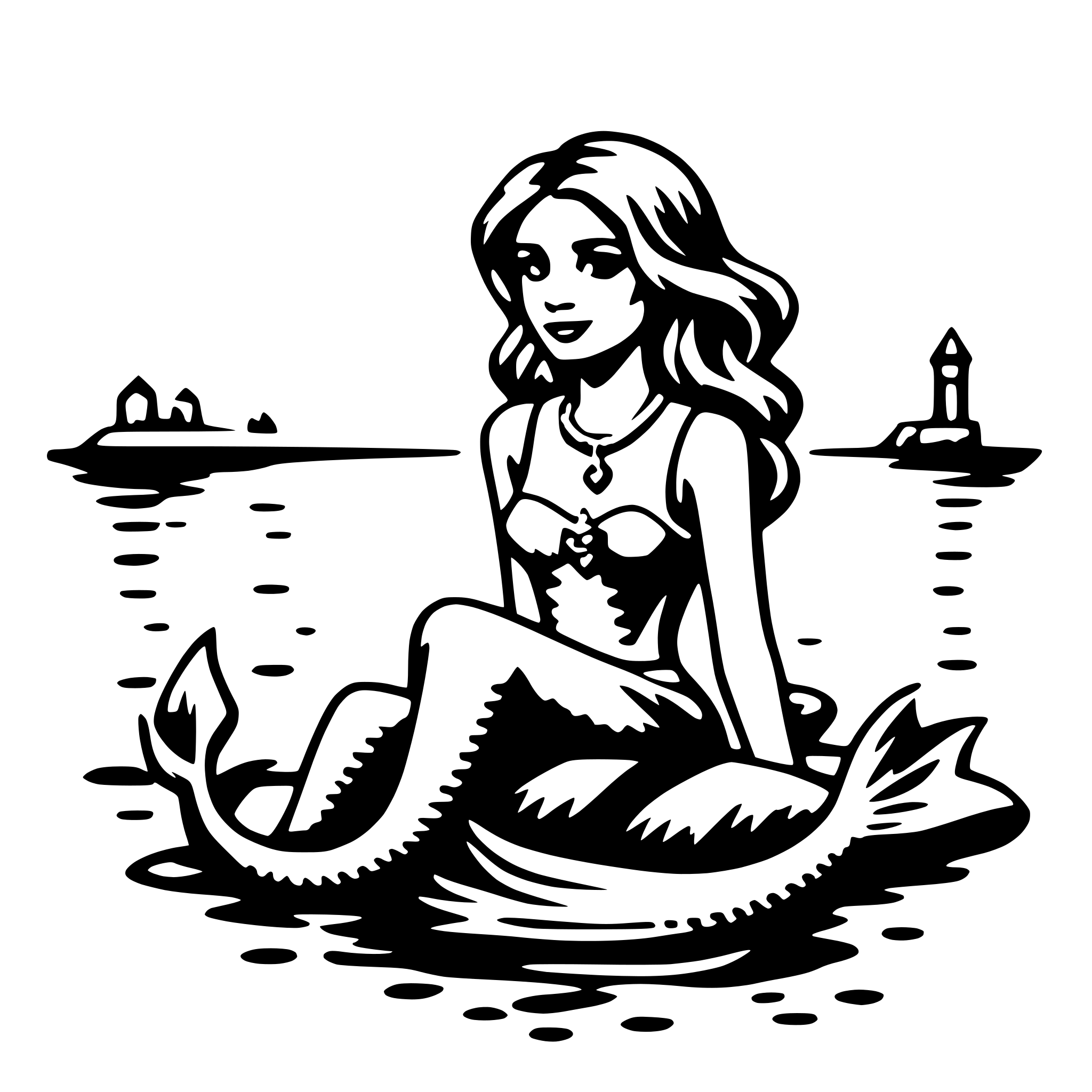 AI-generated SVG of 'mermaid'