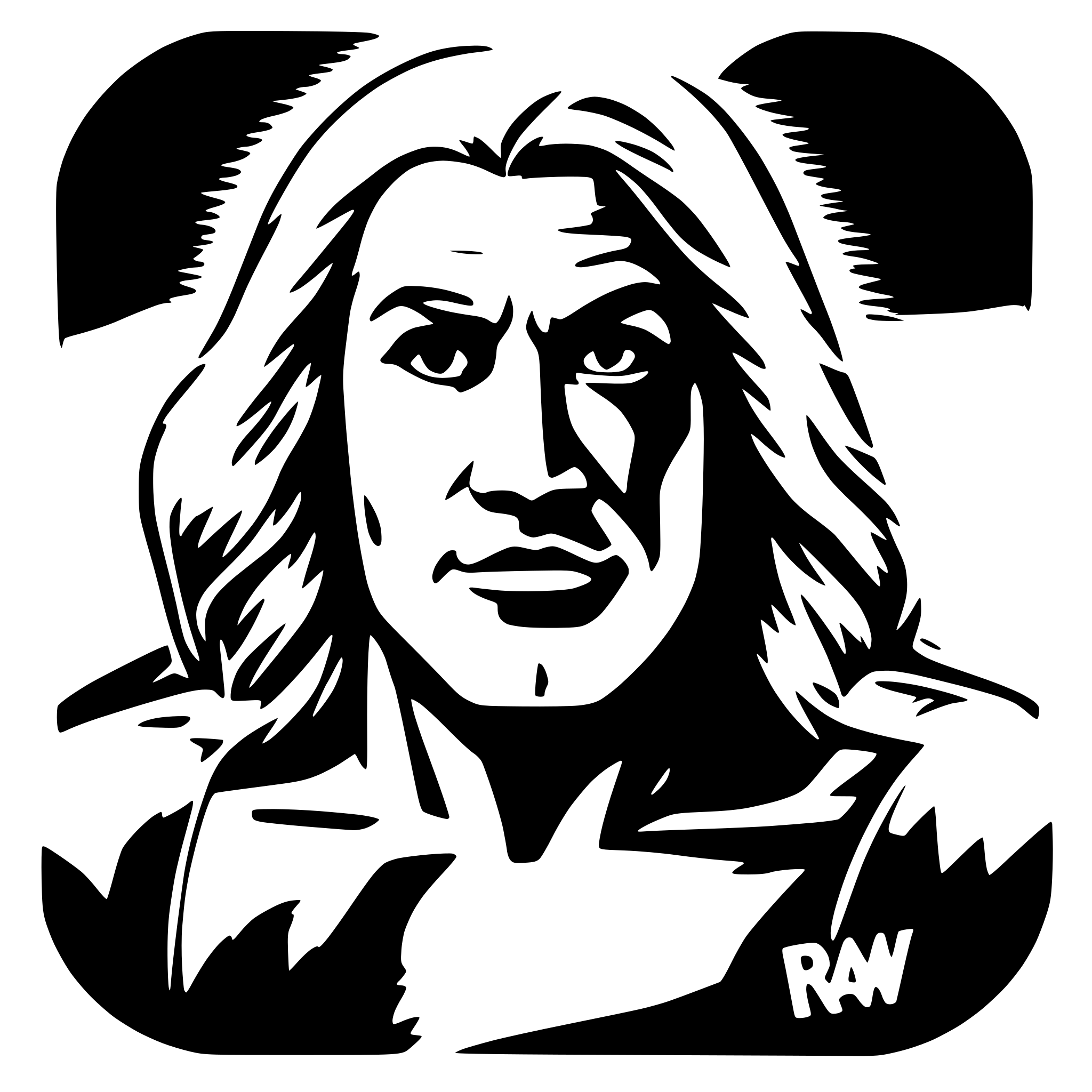 AI-generated SVG of 'WWE Raw'