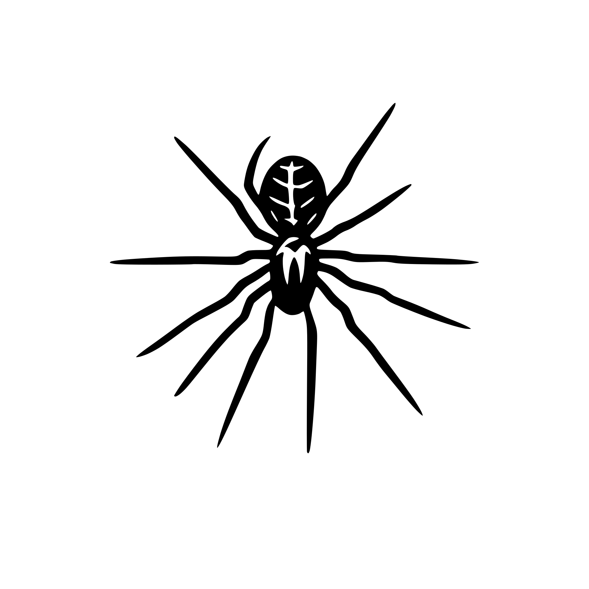 AI-generated SVG of a spider in a web