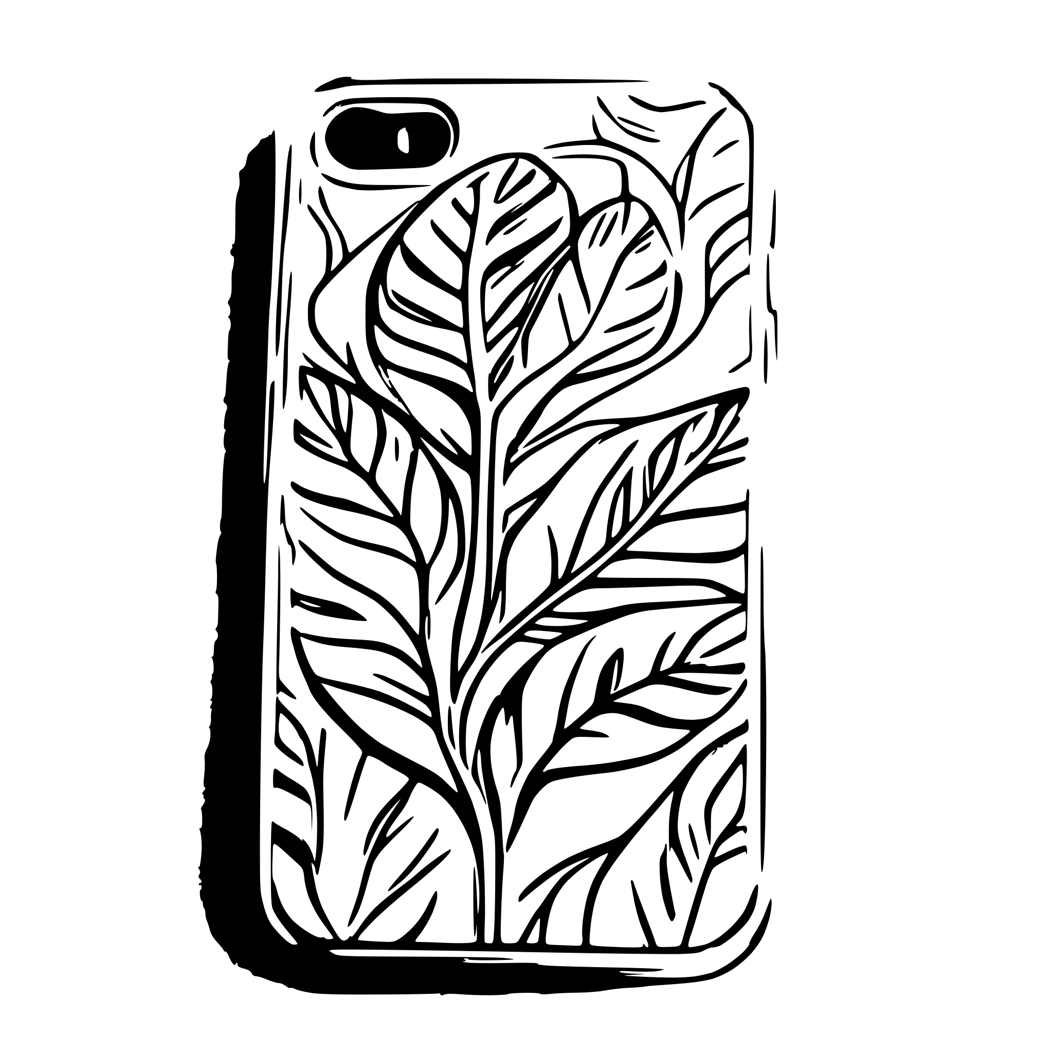 AI-generated SVG of a iphone screen