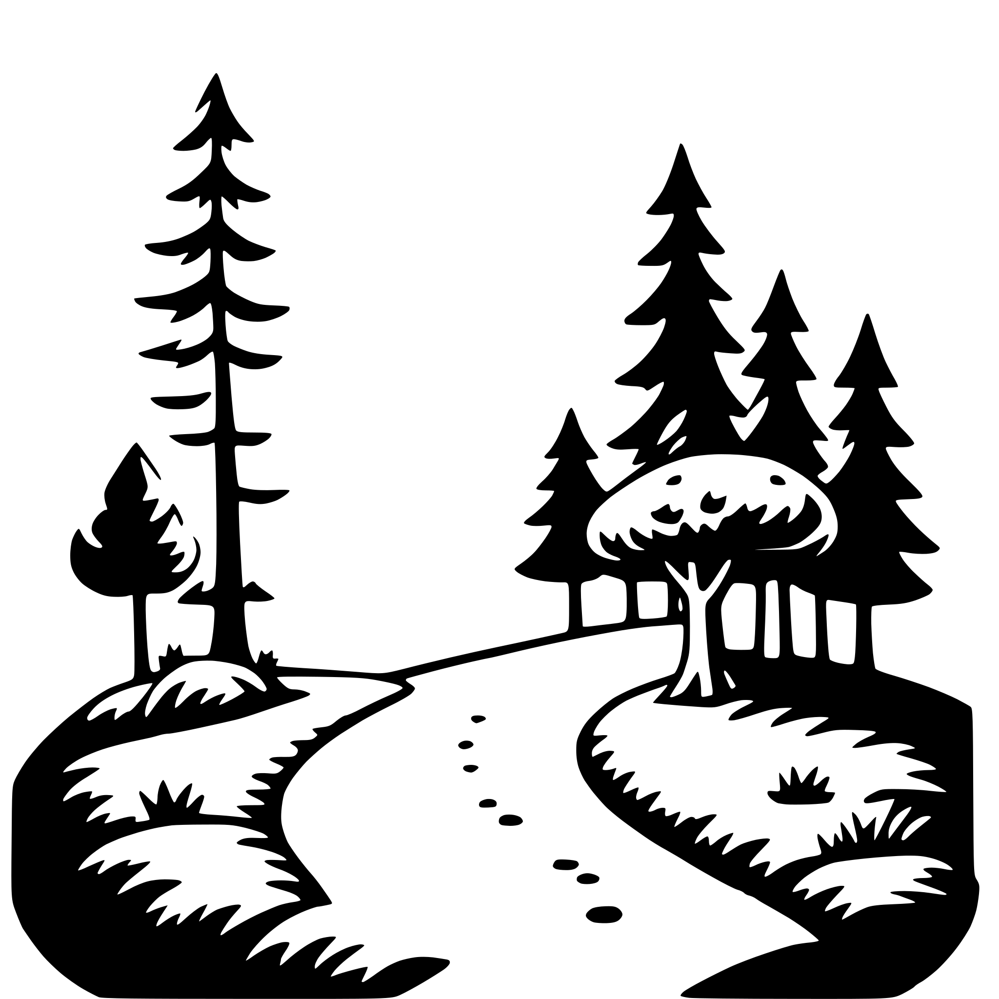 AI-generated SVG of 'enchanted forest'