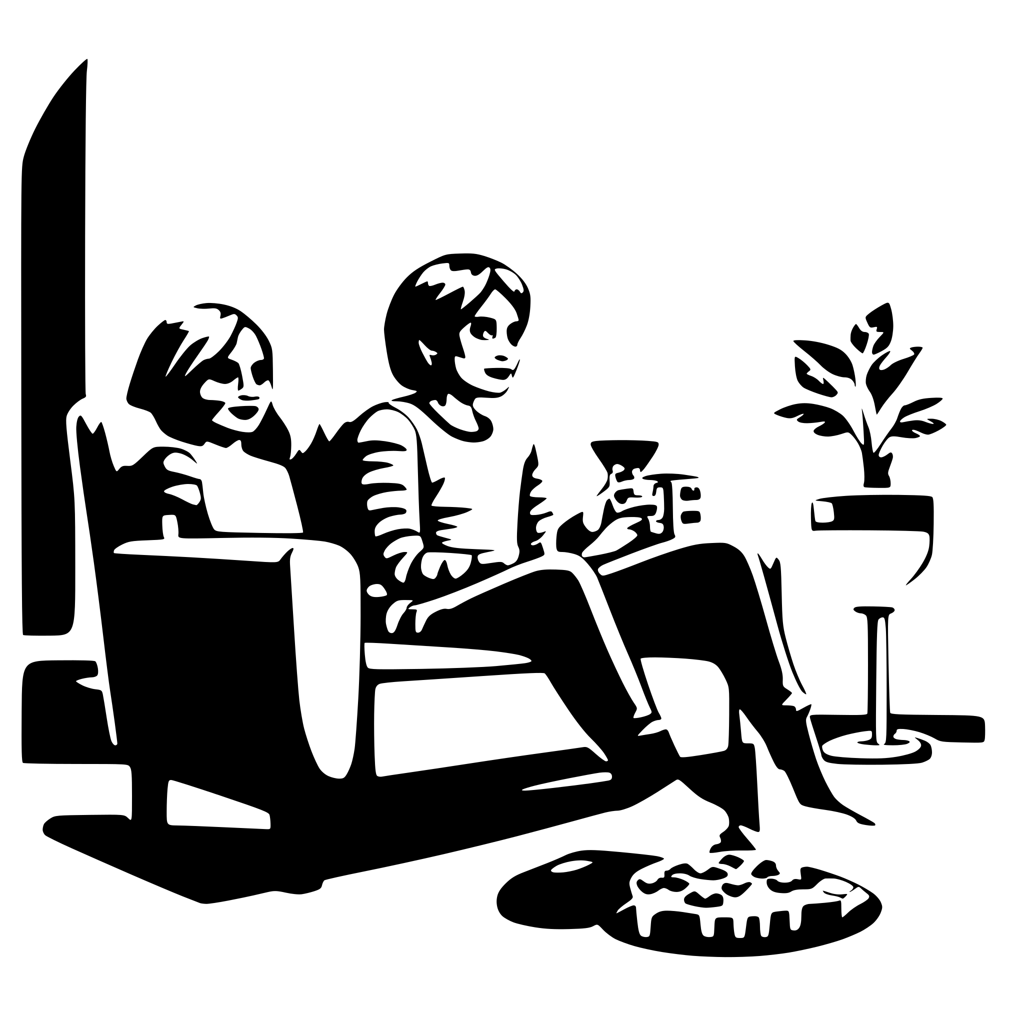 AI-generated SVG of 'Movie Night at home'